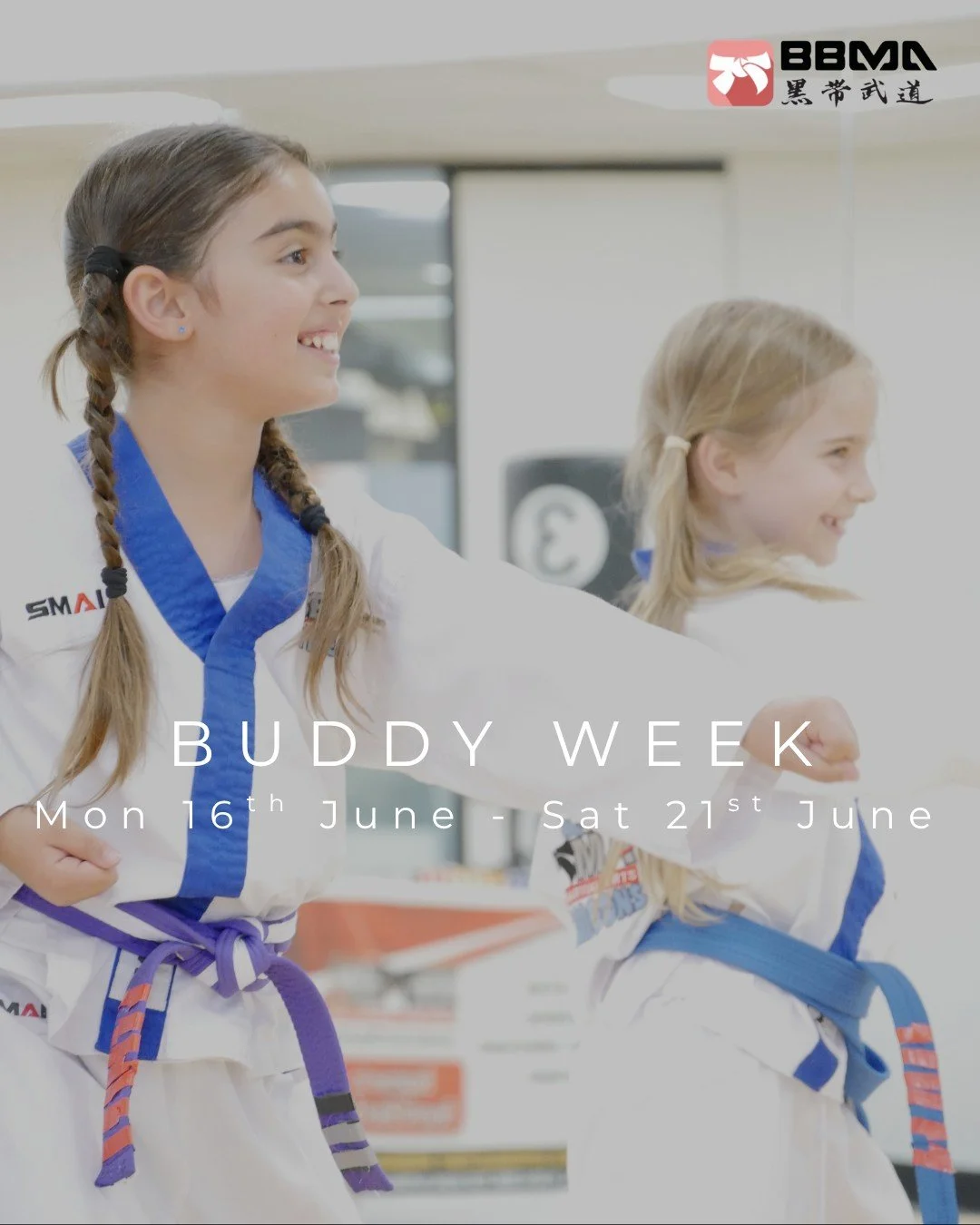 🎉 It&rsquo;s Buddy Week at the Dojo! 🥋💥
Haven&rsquo;t brought a buddy yet? Don&rsquo;t worry&mdash;it&rsquo;s not too late! Bring a friend this week to join in on the fun, try a class, and see what martial arts is all about! 💪

Let&rsquo;s fill t