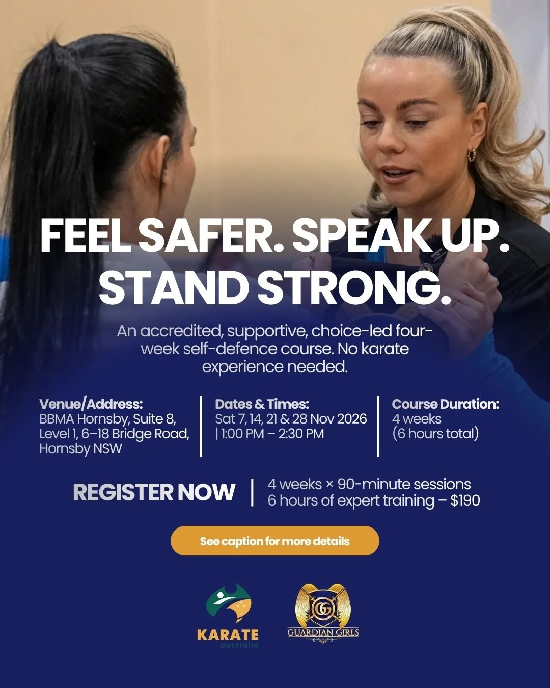 Guardian Girls Self Defence Training Course