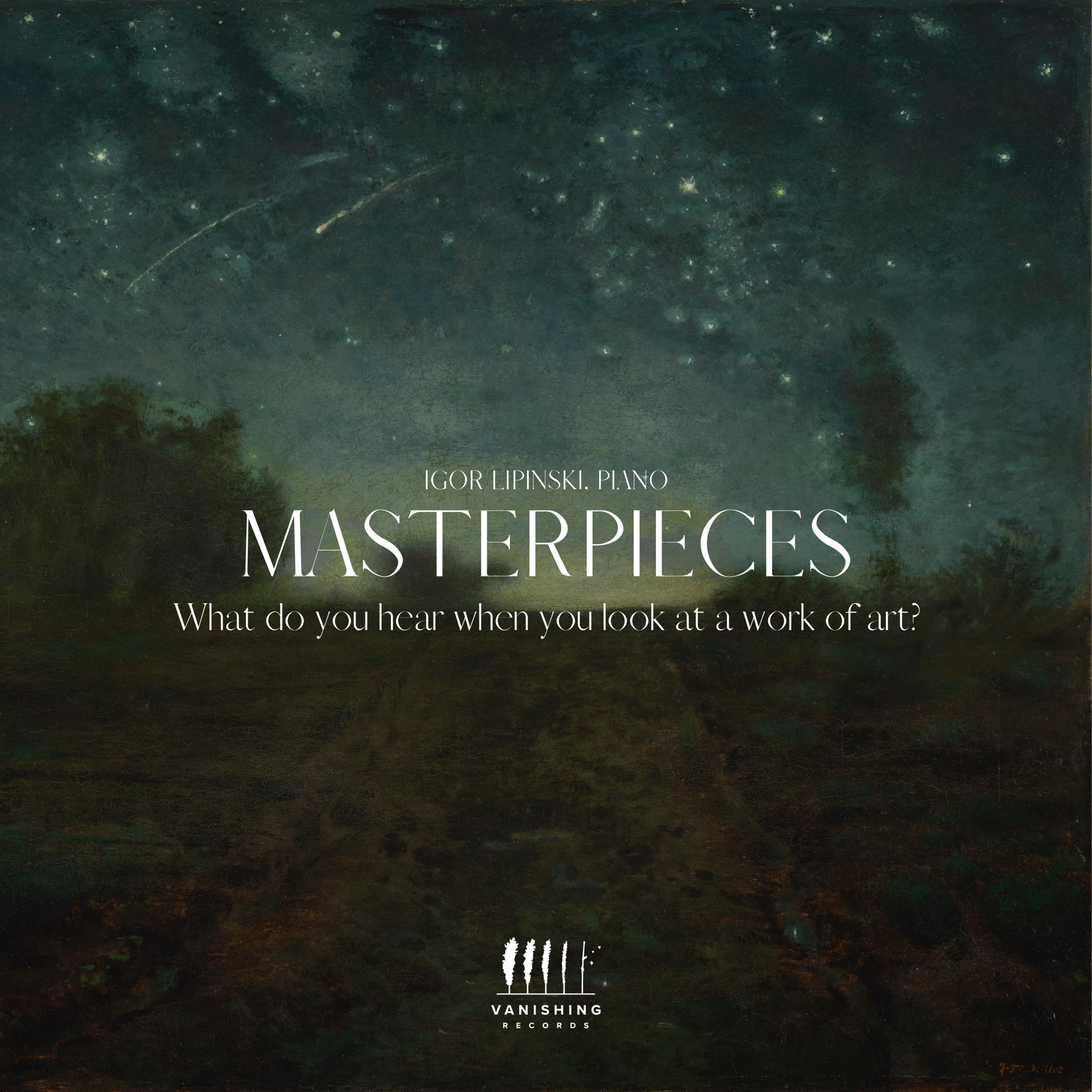 Premiered as a live concert program, Masterpieces is an imaginary gallery of paintings and music that reveals something new about each work every time you listen to it. 