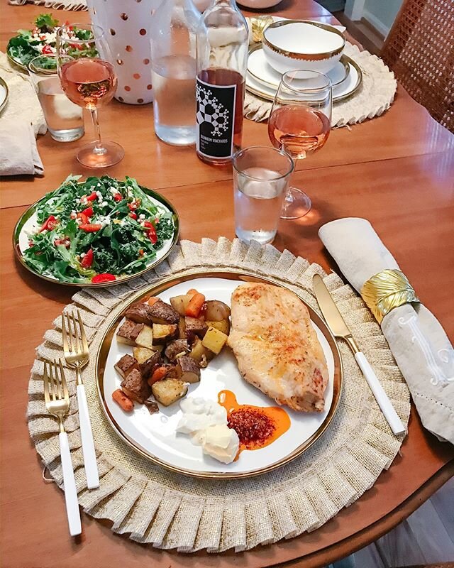 I hope you all had a wonderful Easter weekend! It was an odd time not celebrating with family but we made do with a nice dinner for the two of us. It was a good opportunity to play with tablescapes and to use our wedding china. Will you be registerin