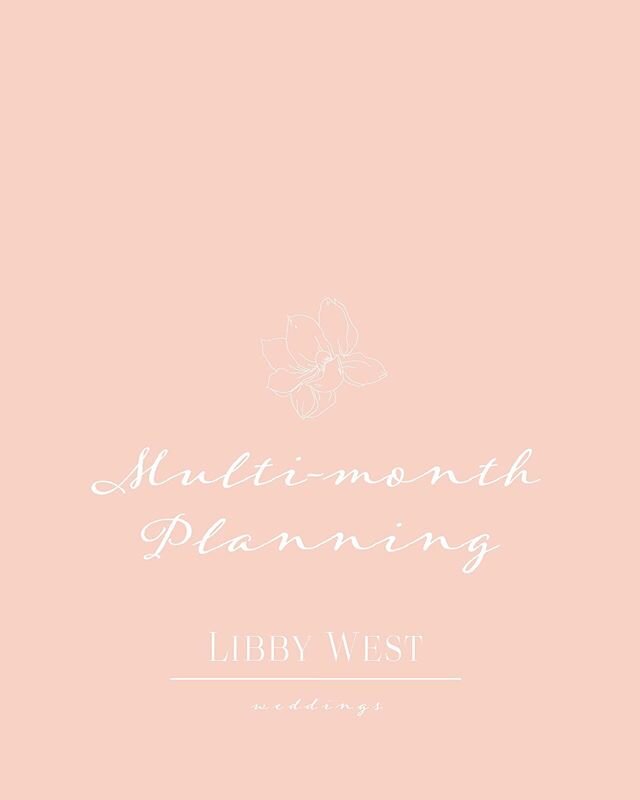 The second package available from Libby West Weddings meets you where you are in your planning journey. We would work together for an agreed upon number of months before your wedding, and I&rsquo;d be available to assist with any loose ends or design