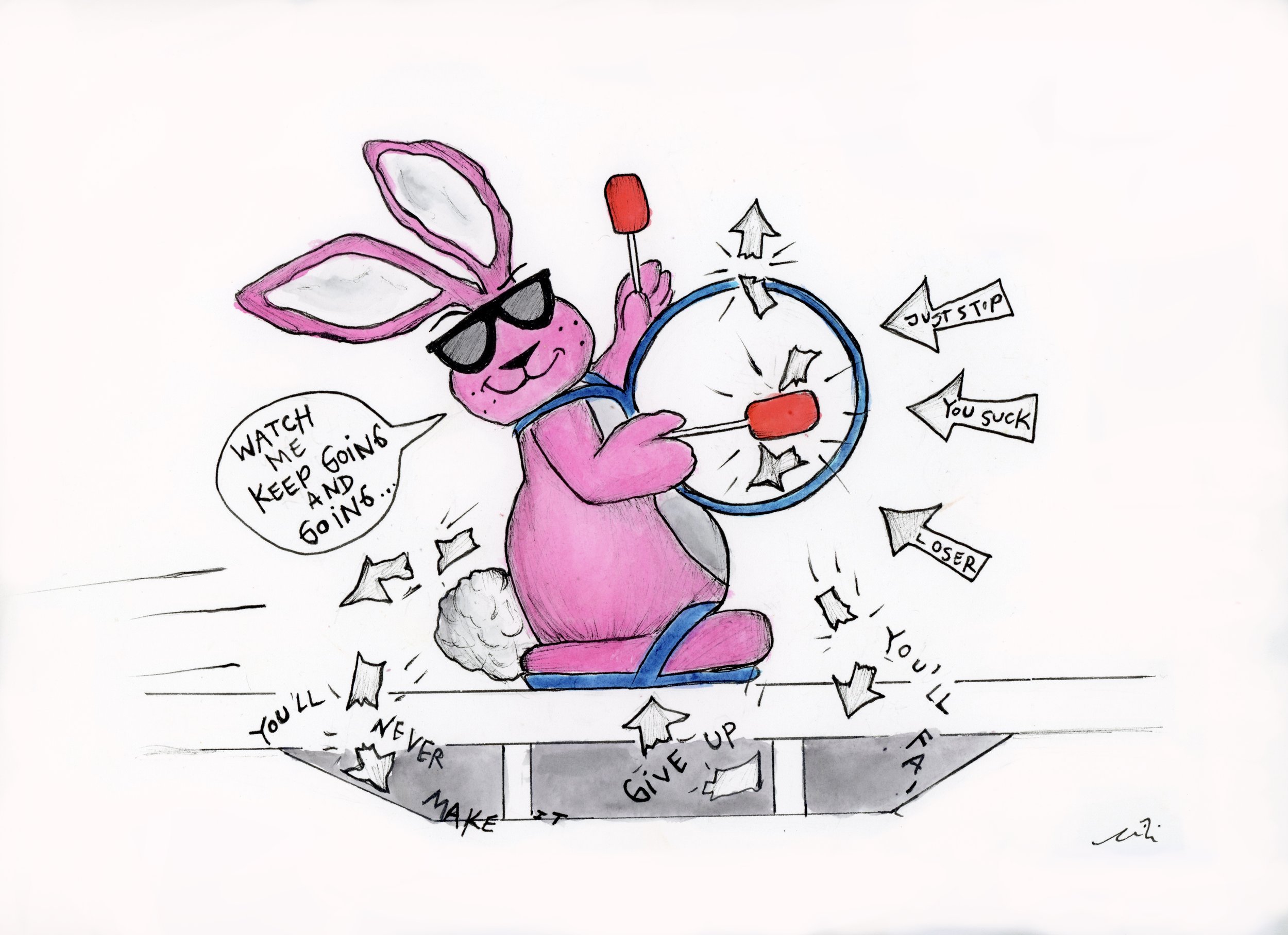 Keep Going energizer bunny