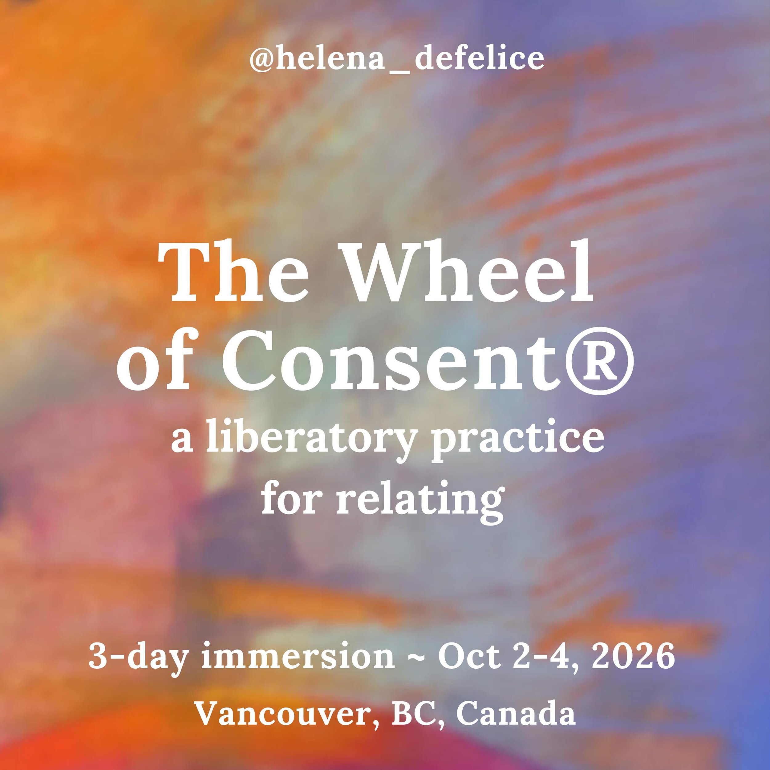 ✨ Vancouver 3-day immersion ✨

Join us for 3 full days of embodied relational practice. This setting provides a unique opportunity to slow down, bring new depths of care to parts of ourselves we have marginalized, gain more access to the well of wisd