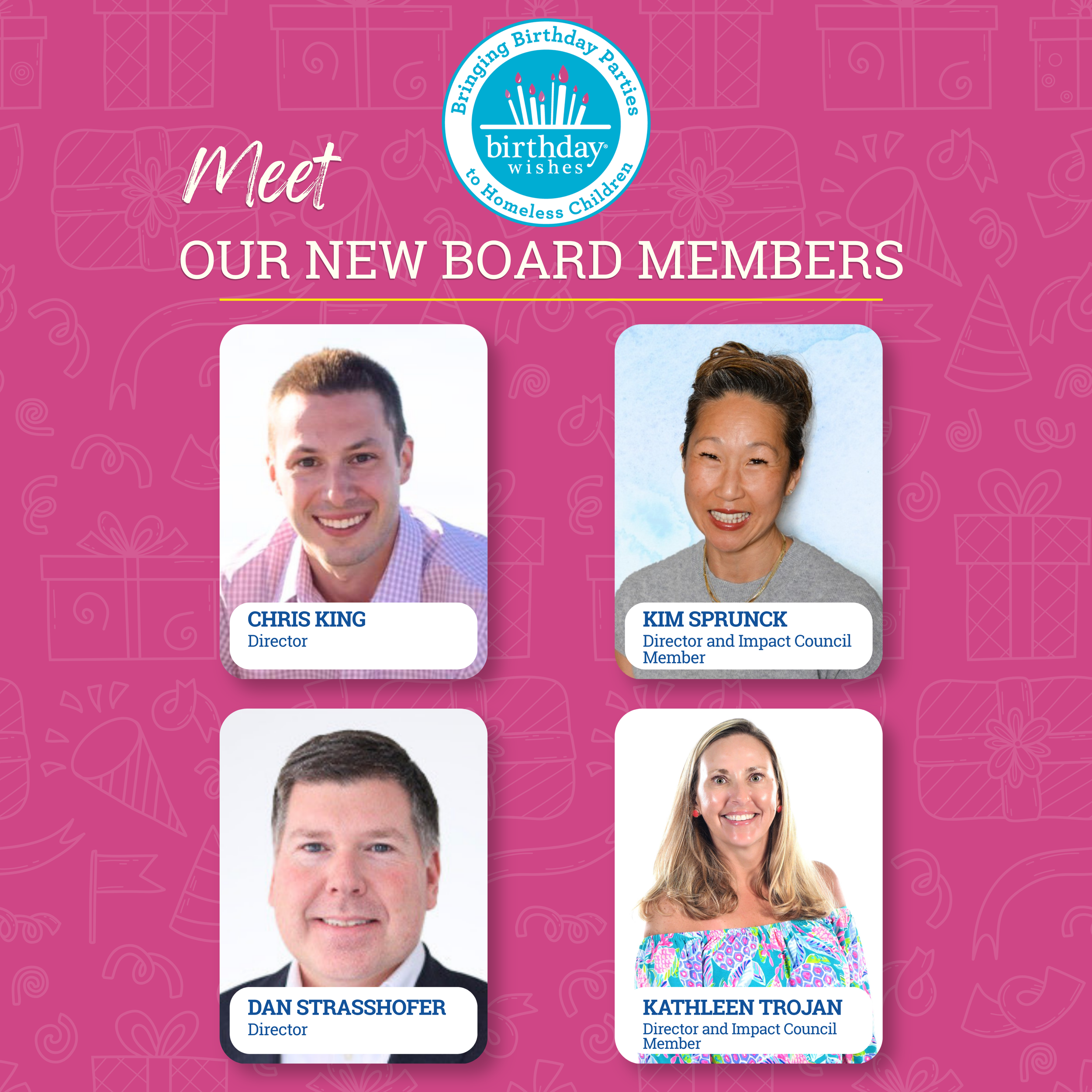 We Welcome Our Newest Board Members