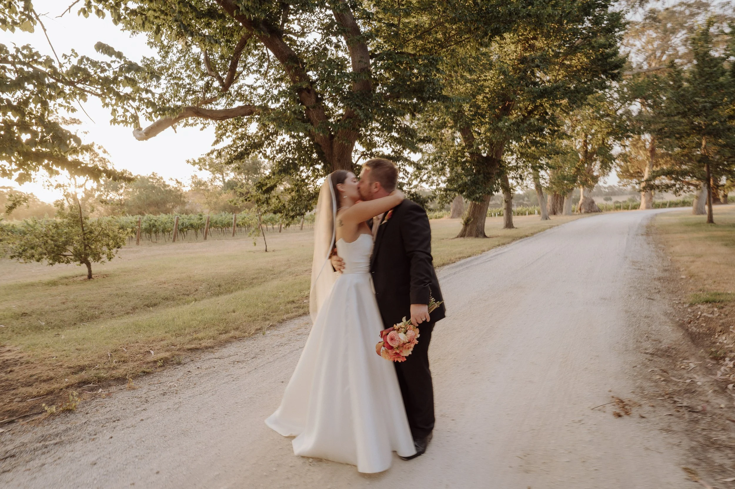 Nostalgic wedding photography at waterton hall Tasmania