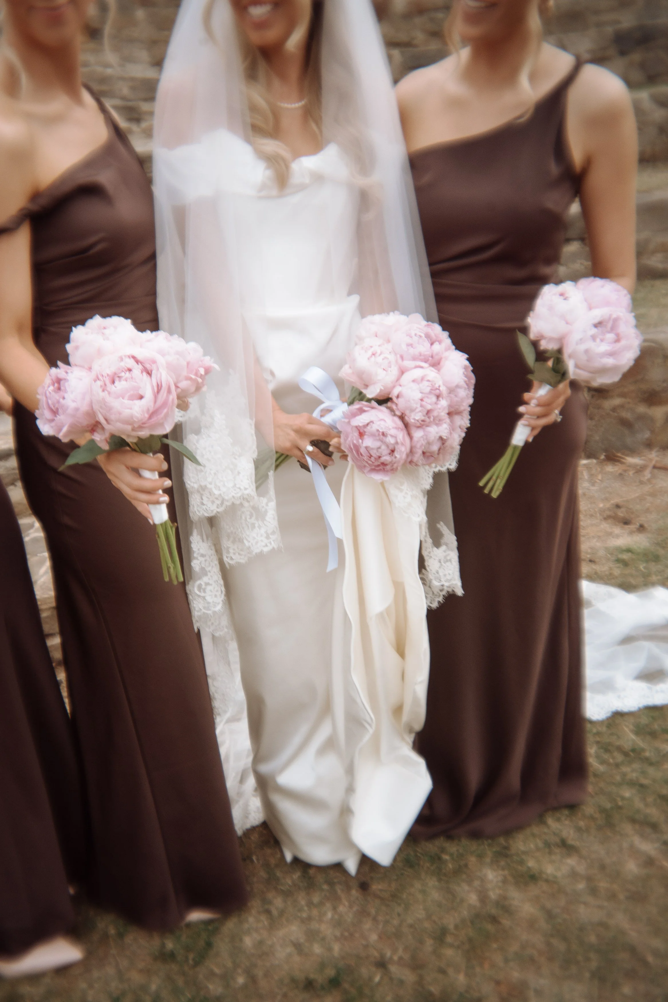 Peonies at a wedding - Piermont Retreat Tasmania