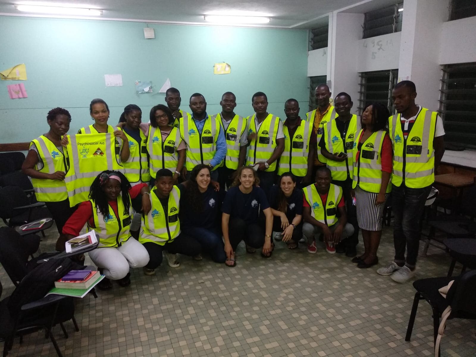 Students at Universidade Pedagógica of Mozambique, in Beira in Psychosocial aid course taught by NATAN experts