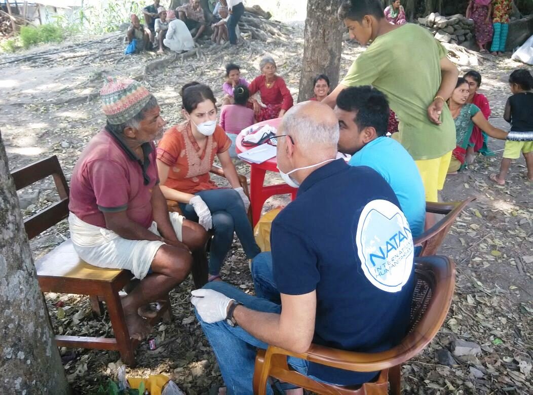 NEPAL 2015 - NATAN MEDICAL TEAM EXAMINE SURVIVORS OF NEPAL EARTHQUAKE