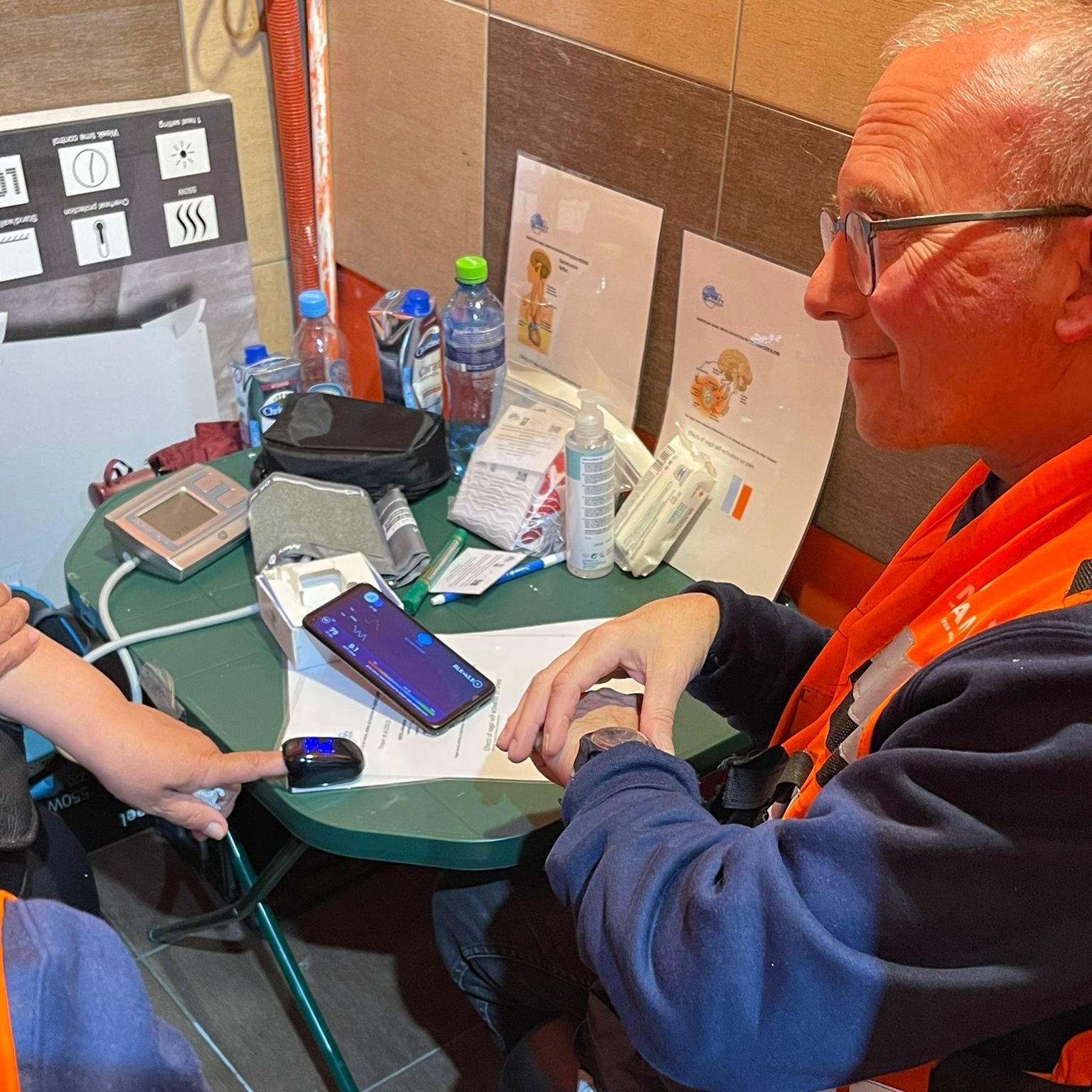Prof. Yori Gidron providing training on biofeedback and neuromodulation
