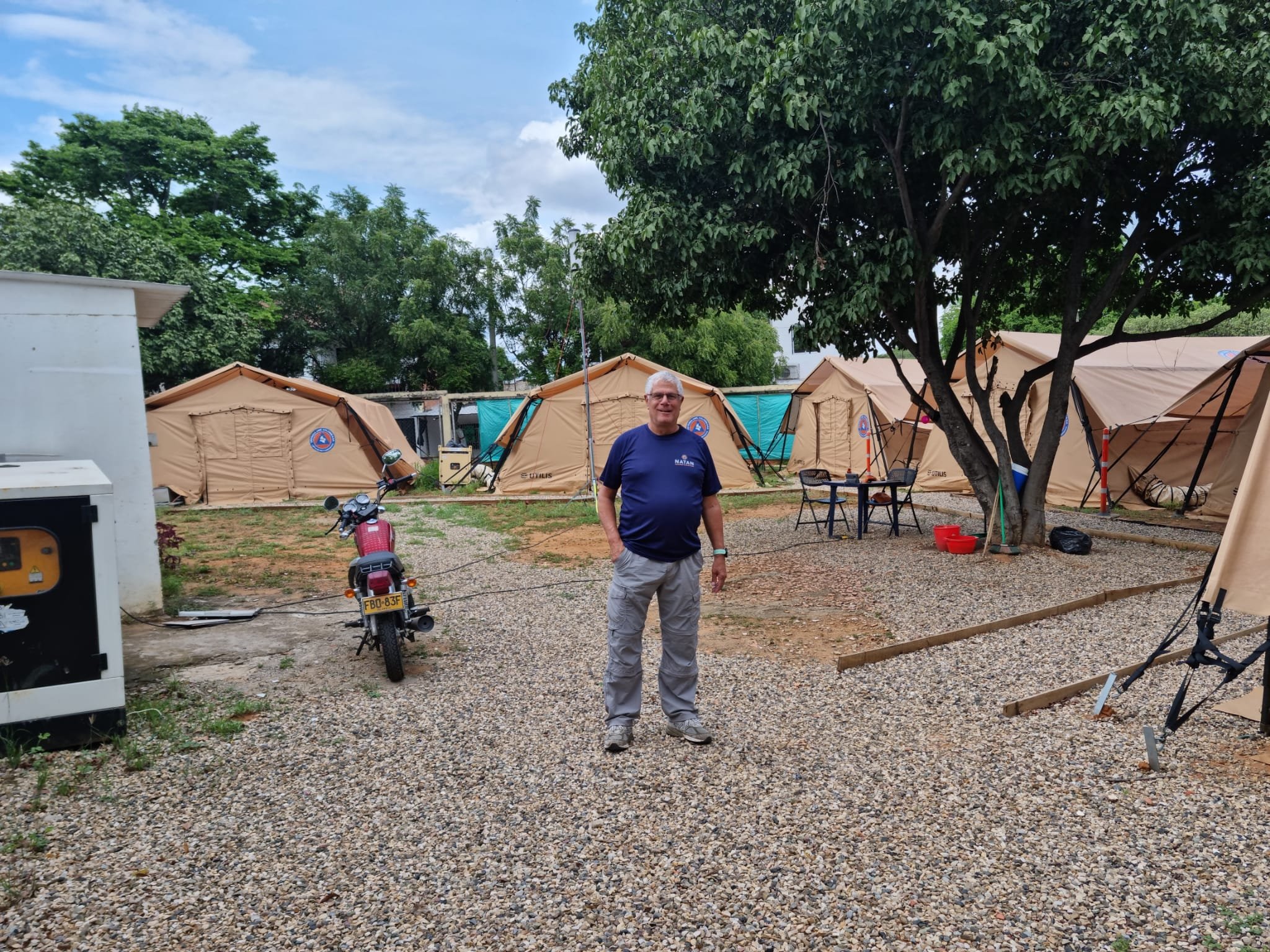 NATAN Operations Manager, Gil Reiness at
the Service Center for Migrant Women, Cucuta, Colombia