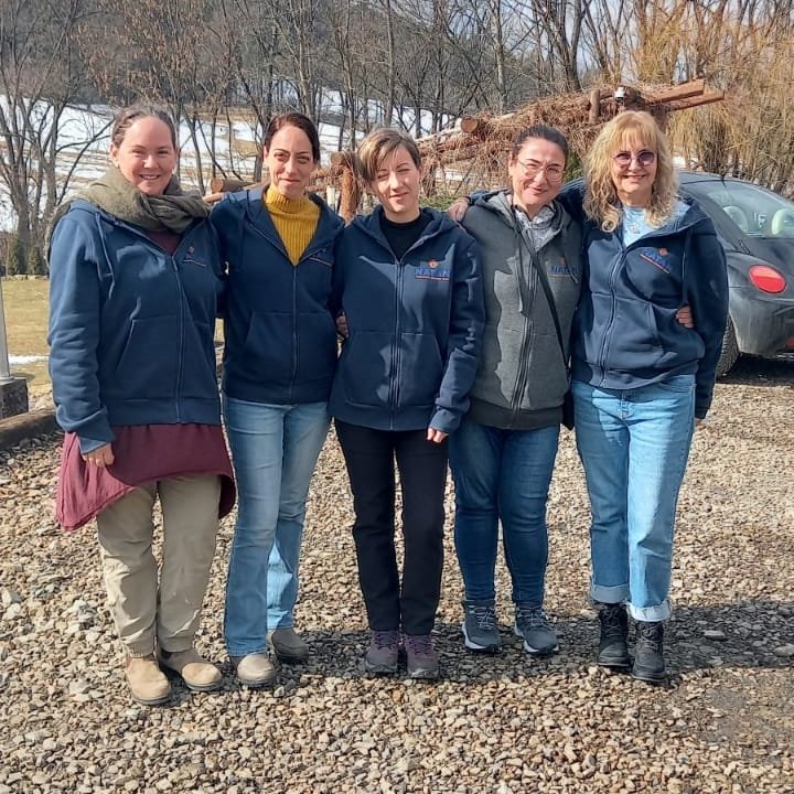 The superwomen of NATAN Team 1 - L-R: Dr. Sharon Shaul, MSW Naama Shilo, Dr. Albina Rotshtein, MSW Rada Rosler Davidov, Dr. Dorit Nitzan
