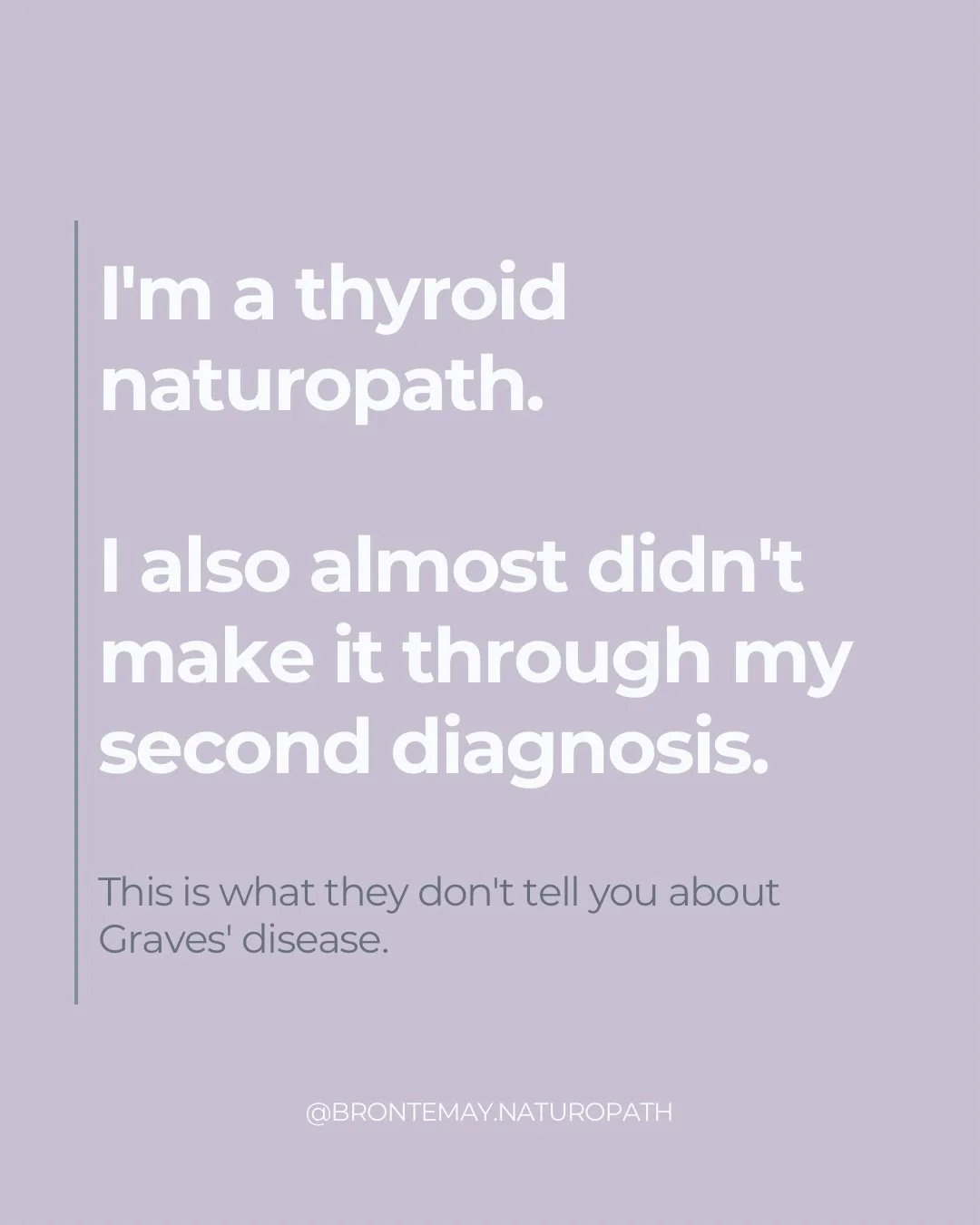 I don&rsquo;t share this lightly.
There was a point during my second diagnosis where my thyroid hormones were so elevated &mdash; my mental and emotional state had completely unravelled.

I was crying at work almost every day. And at my lowest, I did
