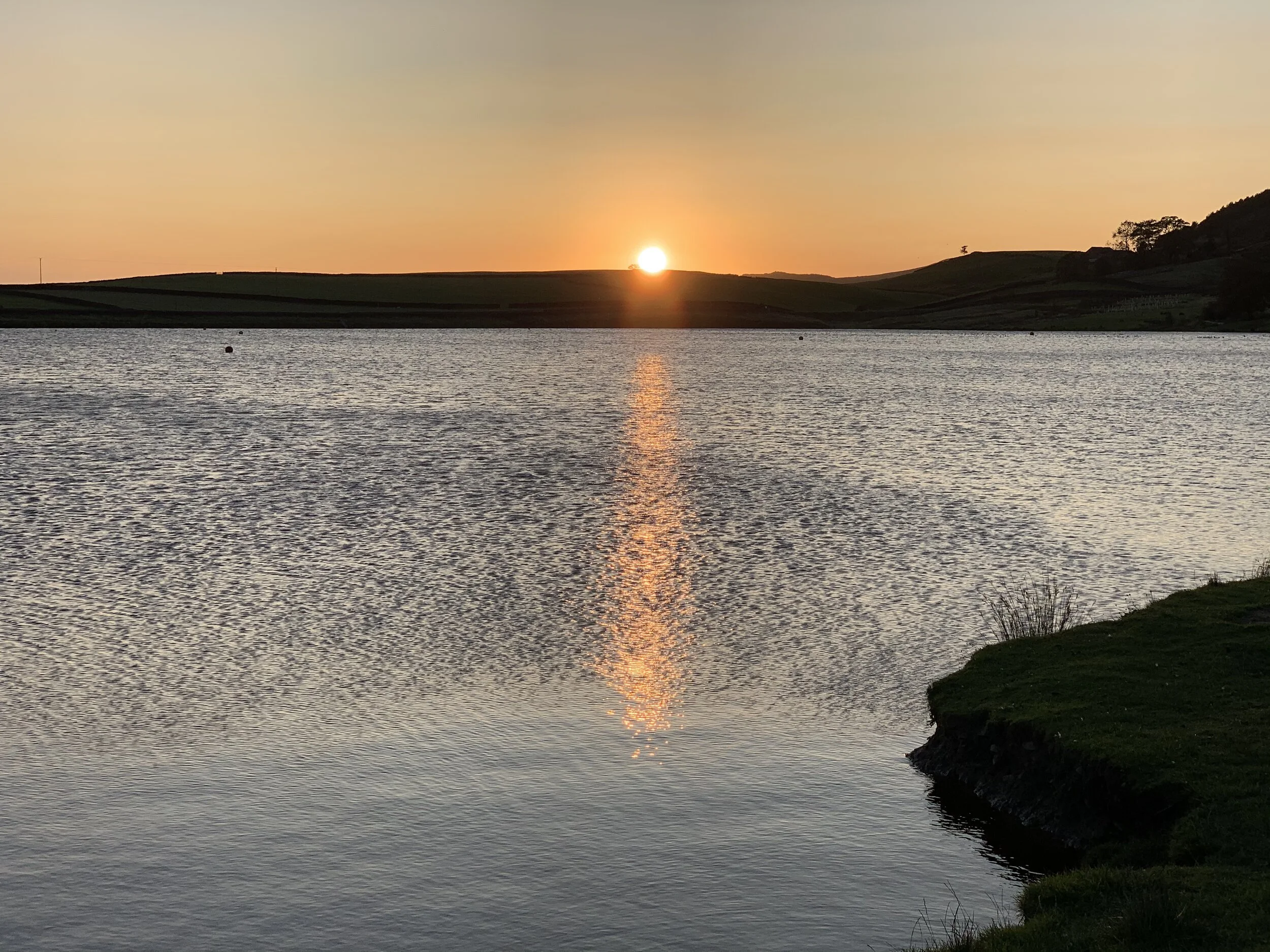 Sunset at Embsay Reservoir