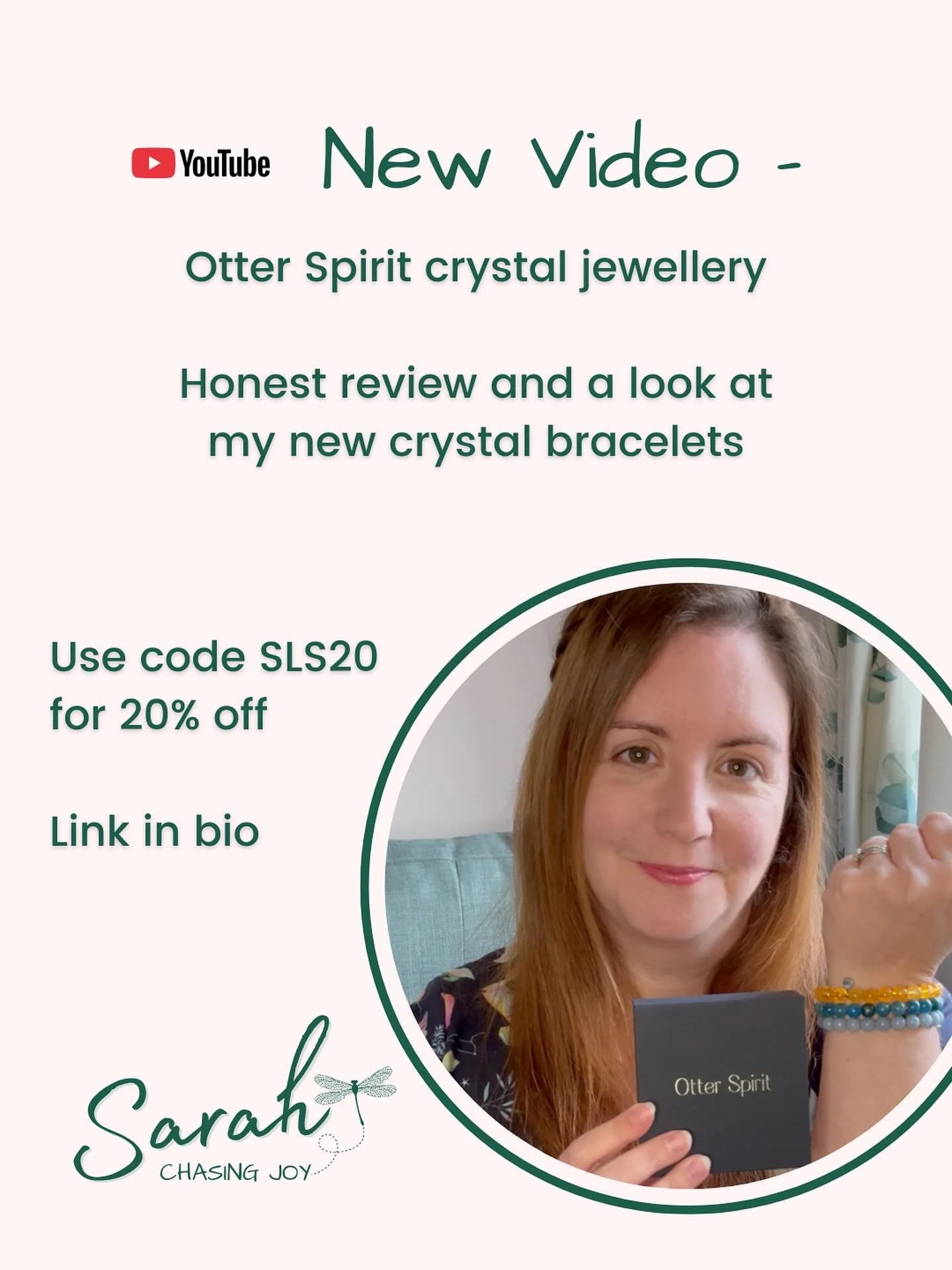 New video - check out my review of @otterspirit bracelets - 🔗 in the usual place. PLUS get 20% off with my promo code&hellip; #affilate #crystals #crystalsjewellery #crystalbracelets #gemstones #gemstonejewellery #witchycontent