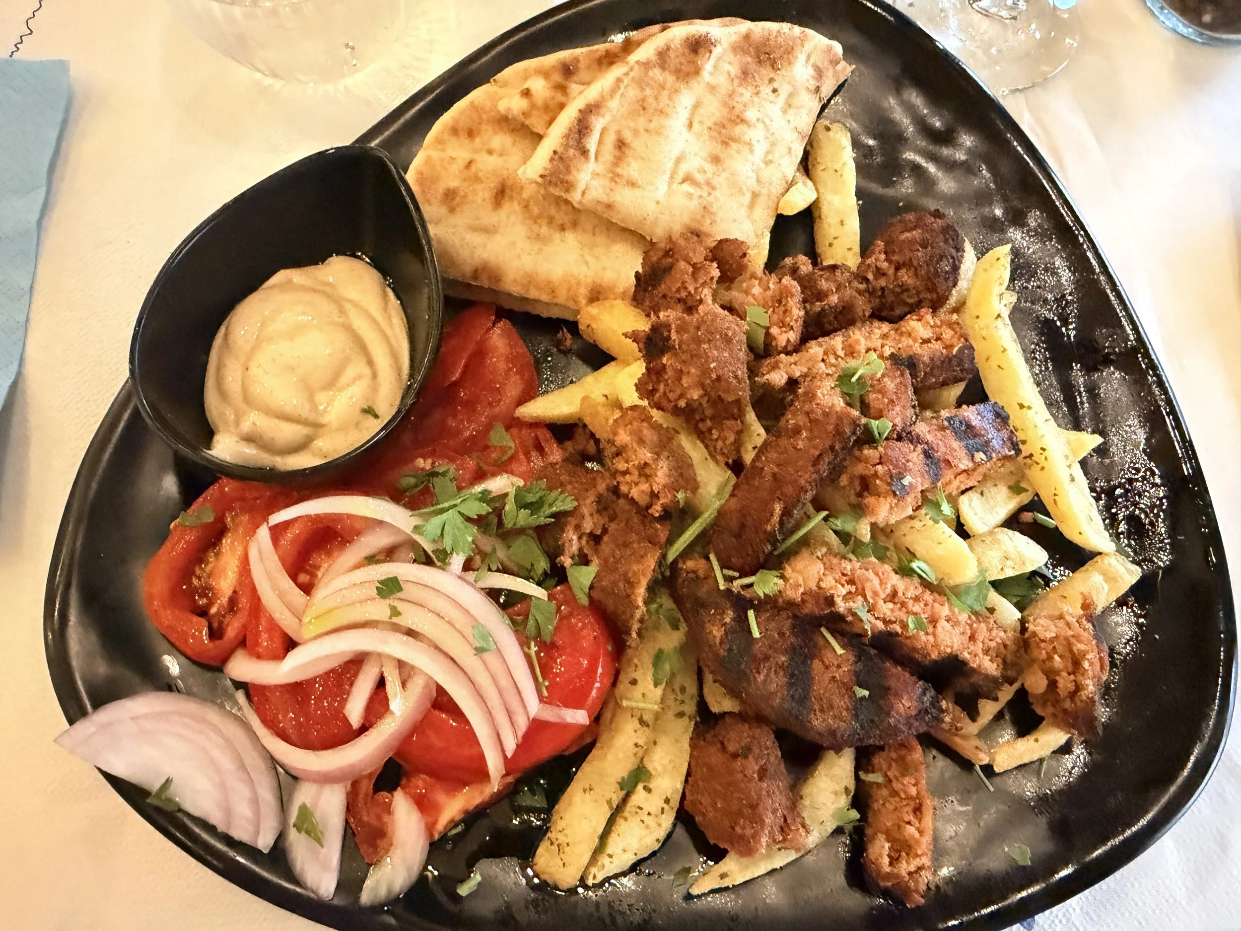 Vegan gyros meal in Skala Kefalonia
