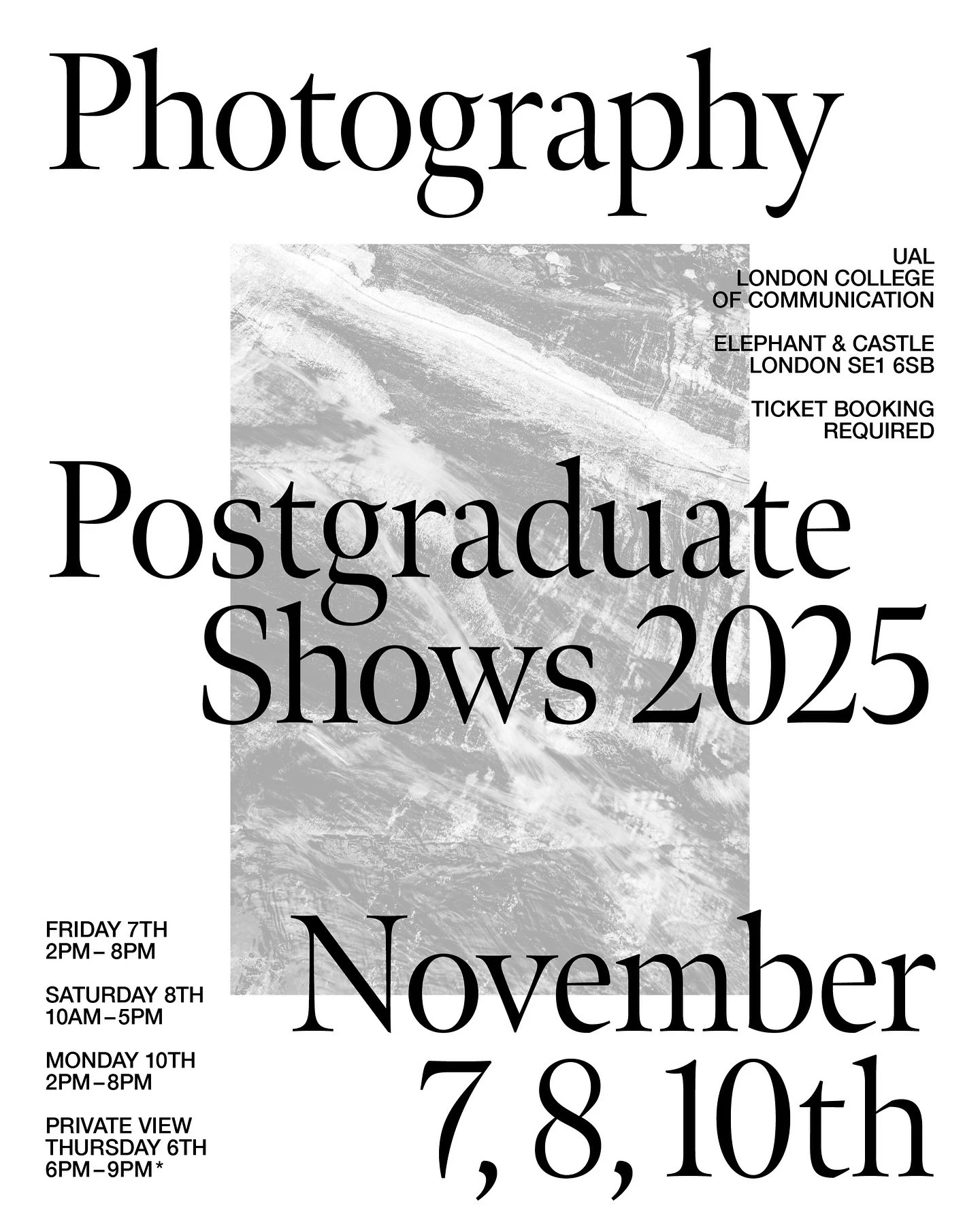 We will be exhibiting our Final Major Projects at @lcclondon beginning of November! 🥳

EXHIBITION DAYS
https://www.eventbrite.co.uk/e/postgraduate-shows-2025-photography-exhibition-tickets-1747673391159?aff=oddtdtcreator&amp;_gl=1*1tvenk5*_up*MQ..*_