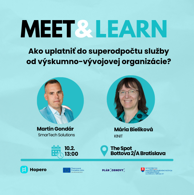 Meet &amp; Learn: Ako uplatniť do superodpočtu služby od výskumno-vývojovej organizácie? 