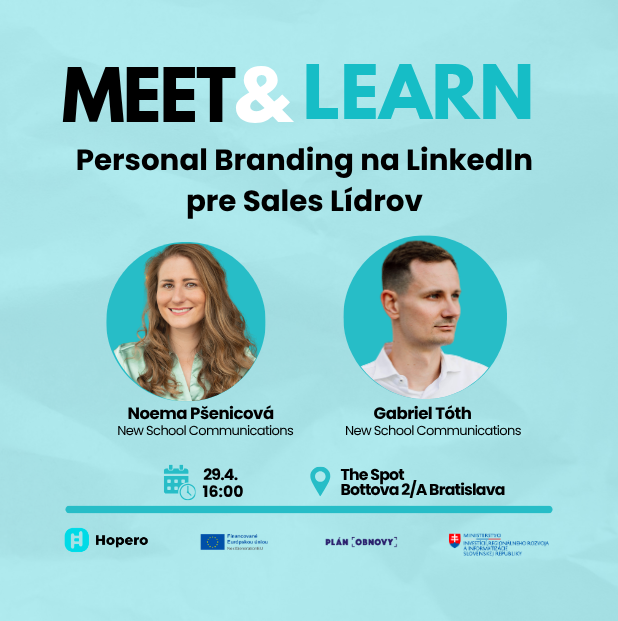 Meet &amp; Learn: Personal Branding na LinkedIn pre Sales Lídrov