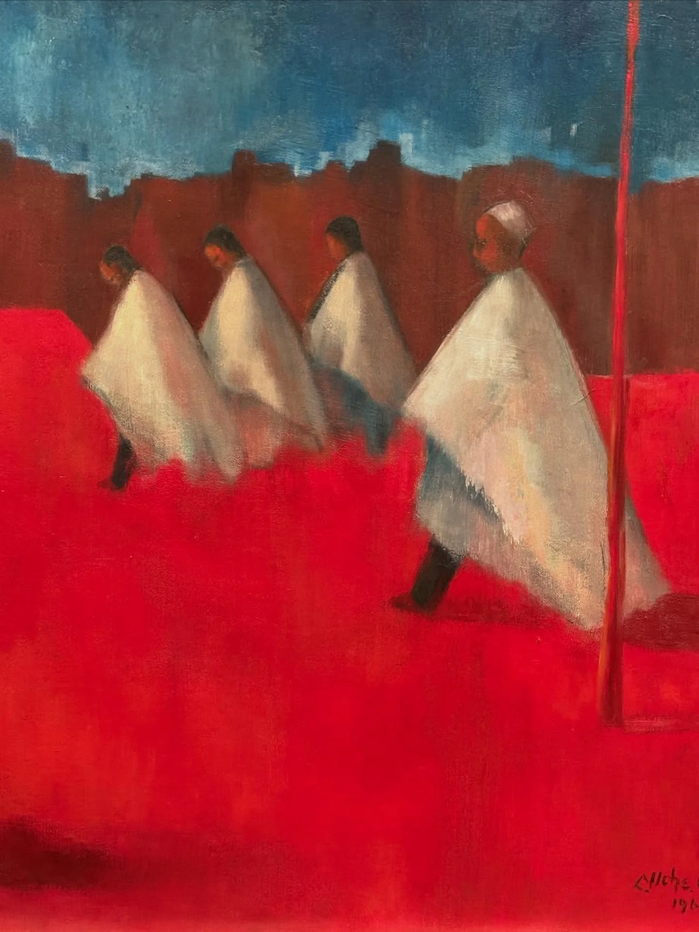 Jumaa (1961)
Uche Okeke 

Loved this painting at the Nigerian Modernism exhibition @tate 

#ucheokeke #nigerianmodernism #tatemodern