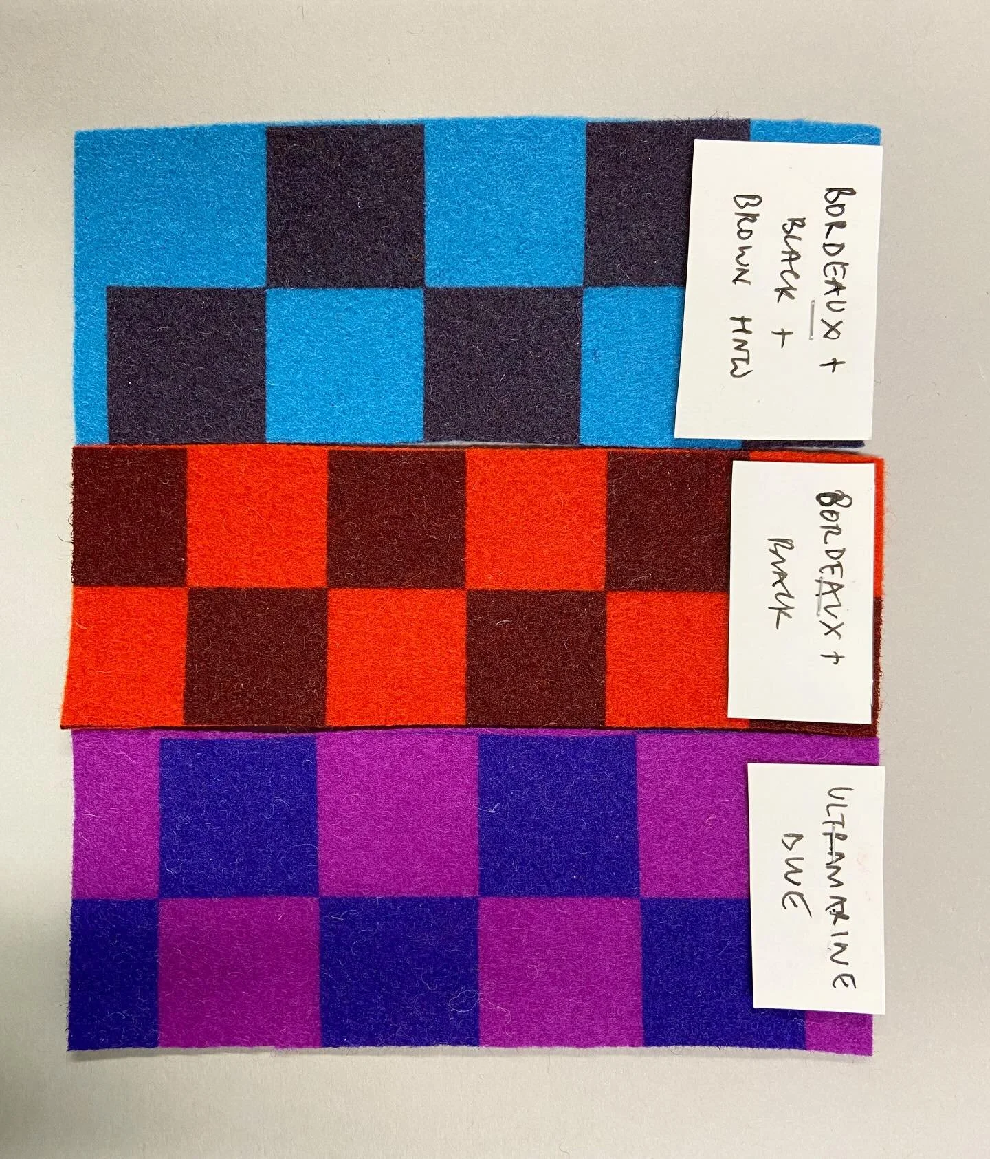 Deep in Colour Assessment at CSM this week with favourite colourhead @whenthisyousee. Great to see so many amazing projects 💛 

It really is my favourite thing to do&hellip; playing with colour. I did hundreds of these when developing the textile fo