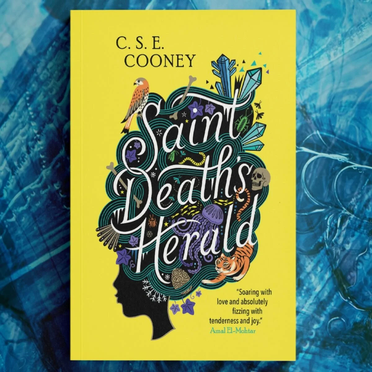 Just got my copies through of this book I designed for @csecooney and @solarisbooks. These books are some of my absolute faves to illustrate as there is so much rich visual content to be woven through the words&hellip;tigers and jellyfish and glow in