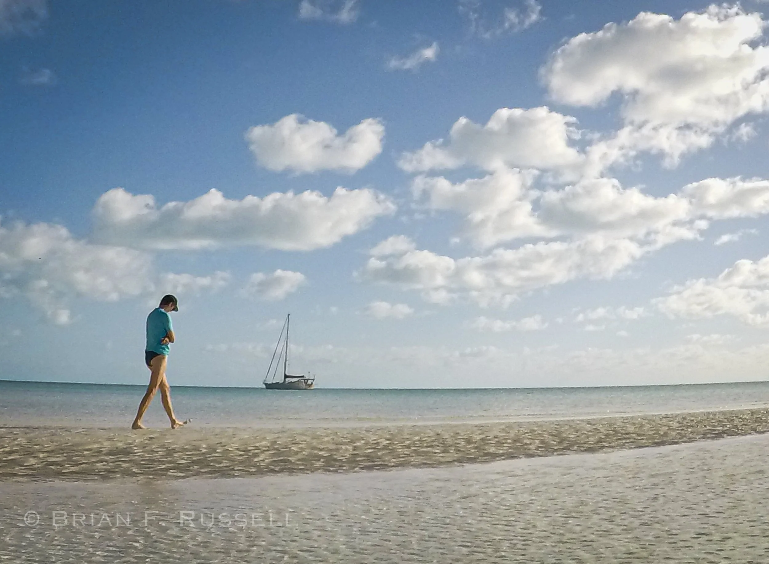 Enjoying the Bahamas.