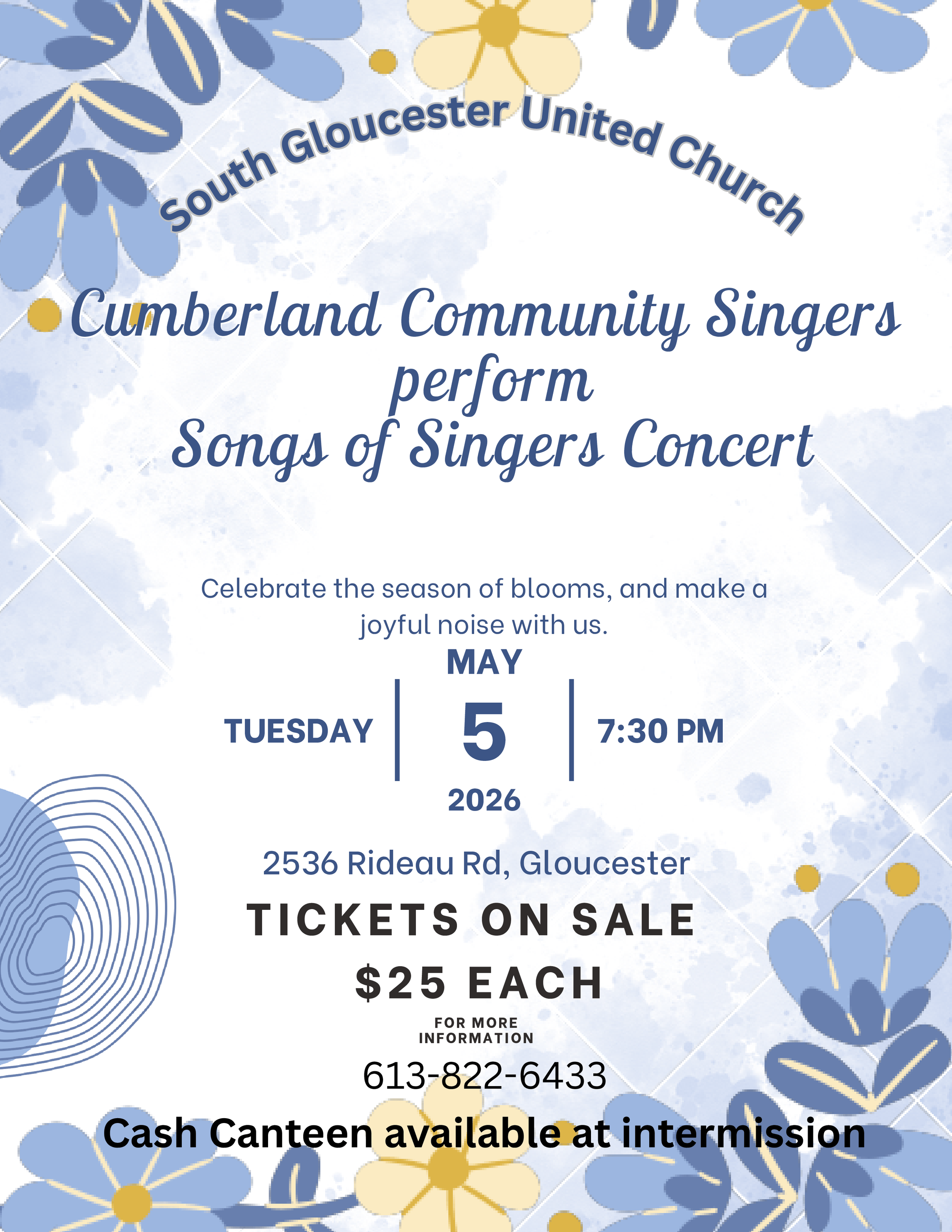 Cumberland Community Singers - Songs of Singers Concert