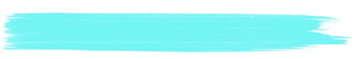 Cyan Pinselstrich