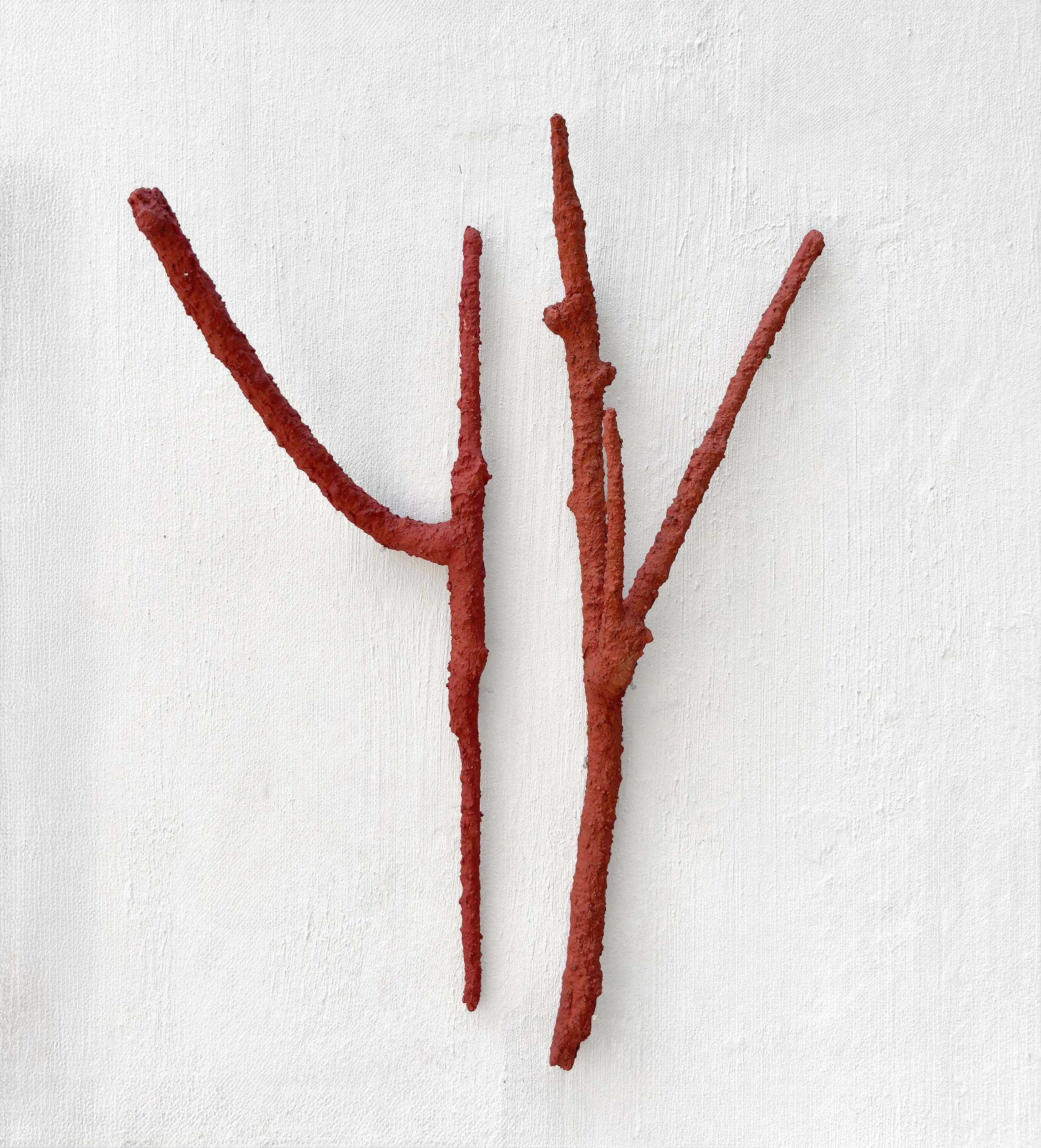 Fire Stick and Pick - 100 x 72 x 20 cm - assemblage with pigment, sand,
industrial gypsum