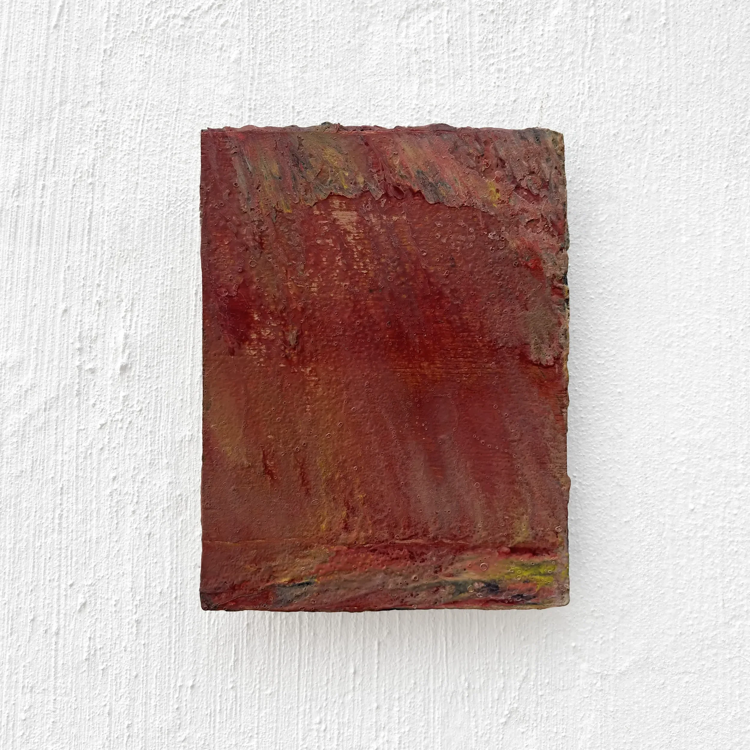 Flame Atlas — Locus 3 - 27 x 21 cm - encaustic wax on panel