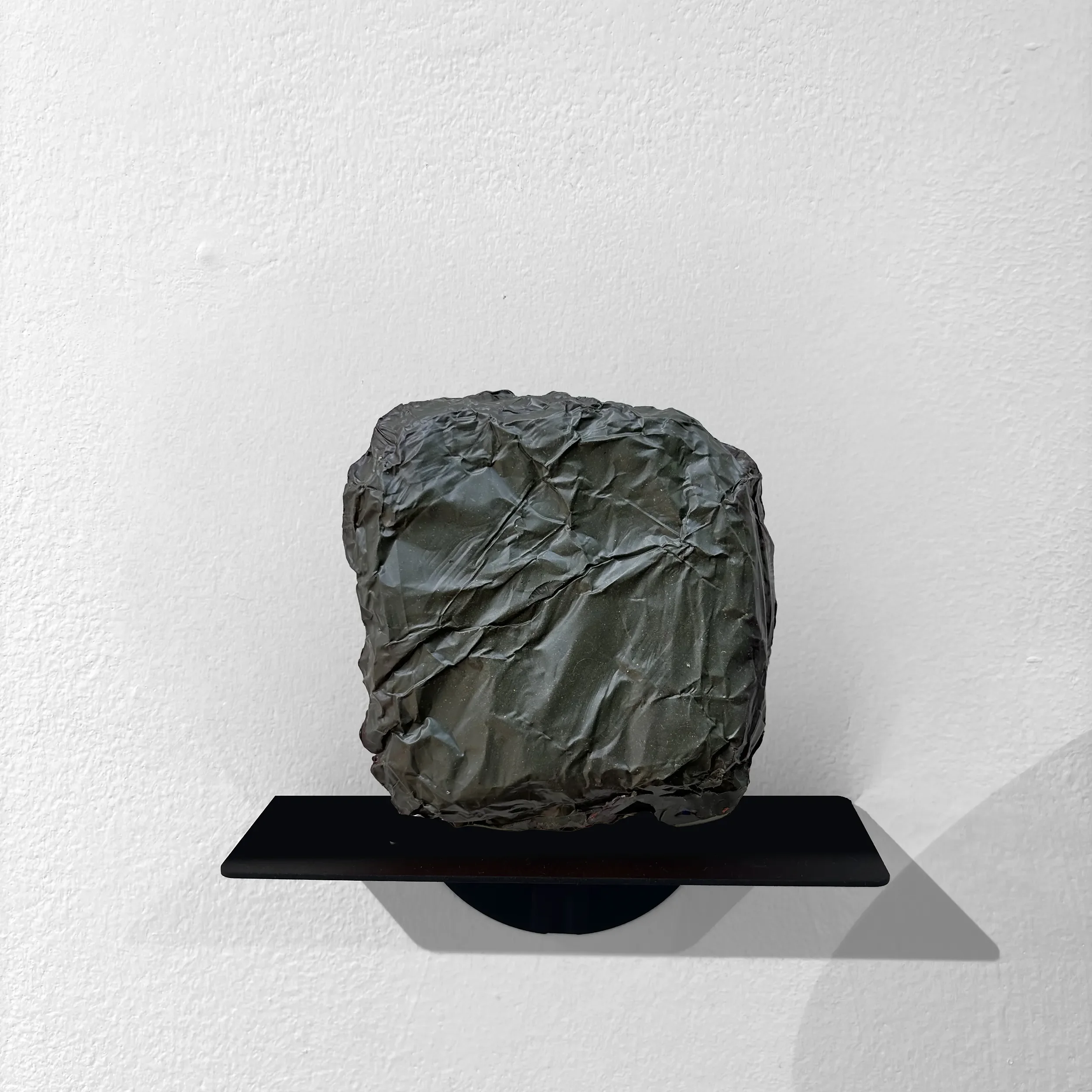 Flame Atlas Tablature - 12 x 12 cm - cast encaustic wax