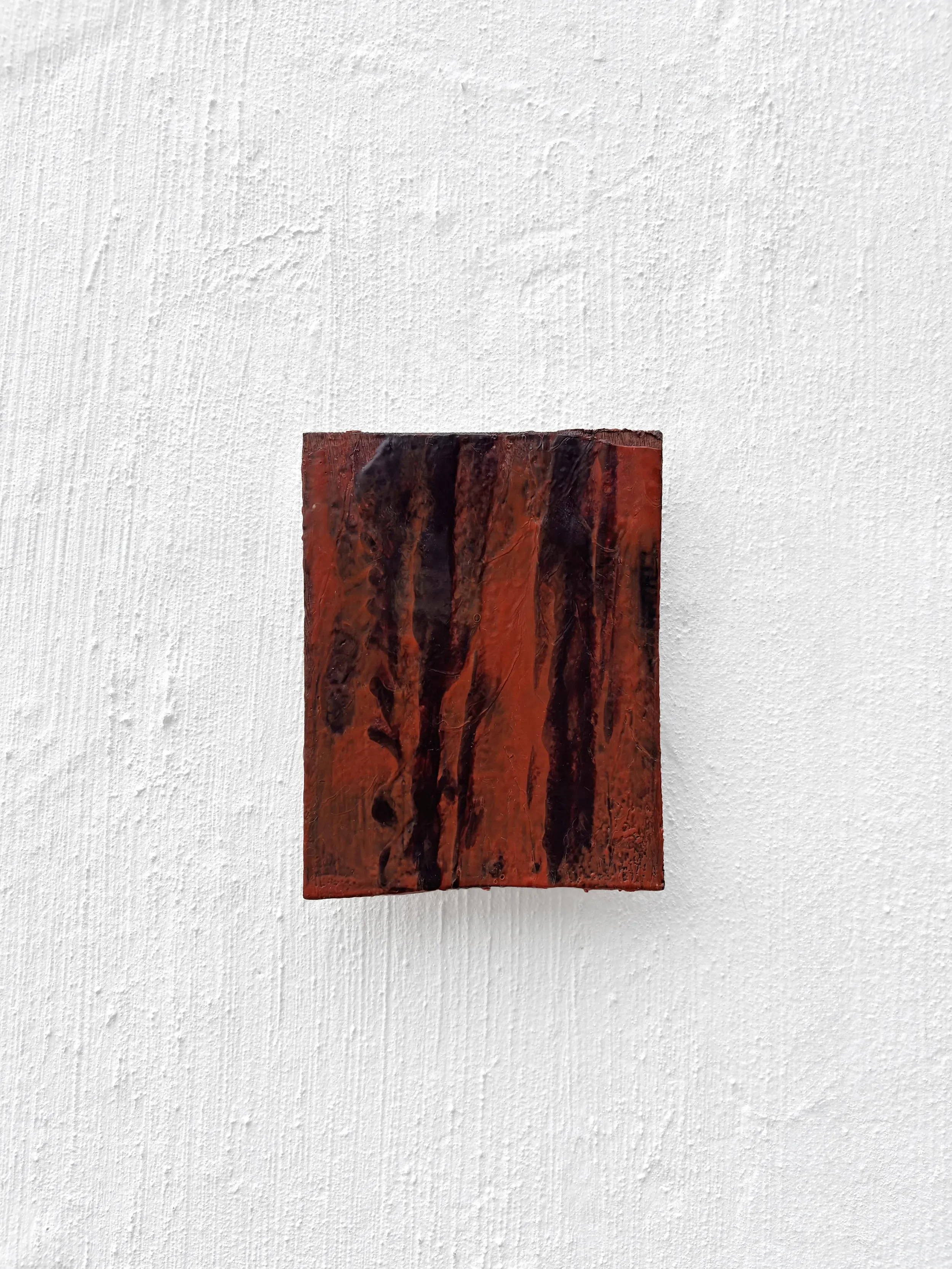 Fire - 21 x 16 cm - encaustic wax on panel