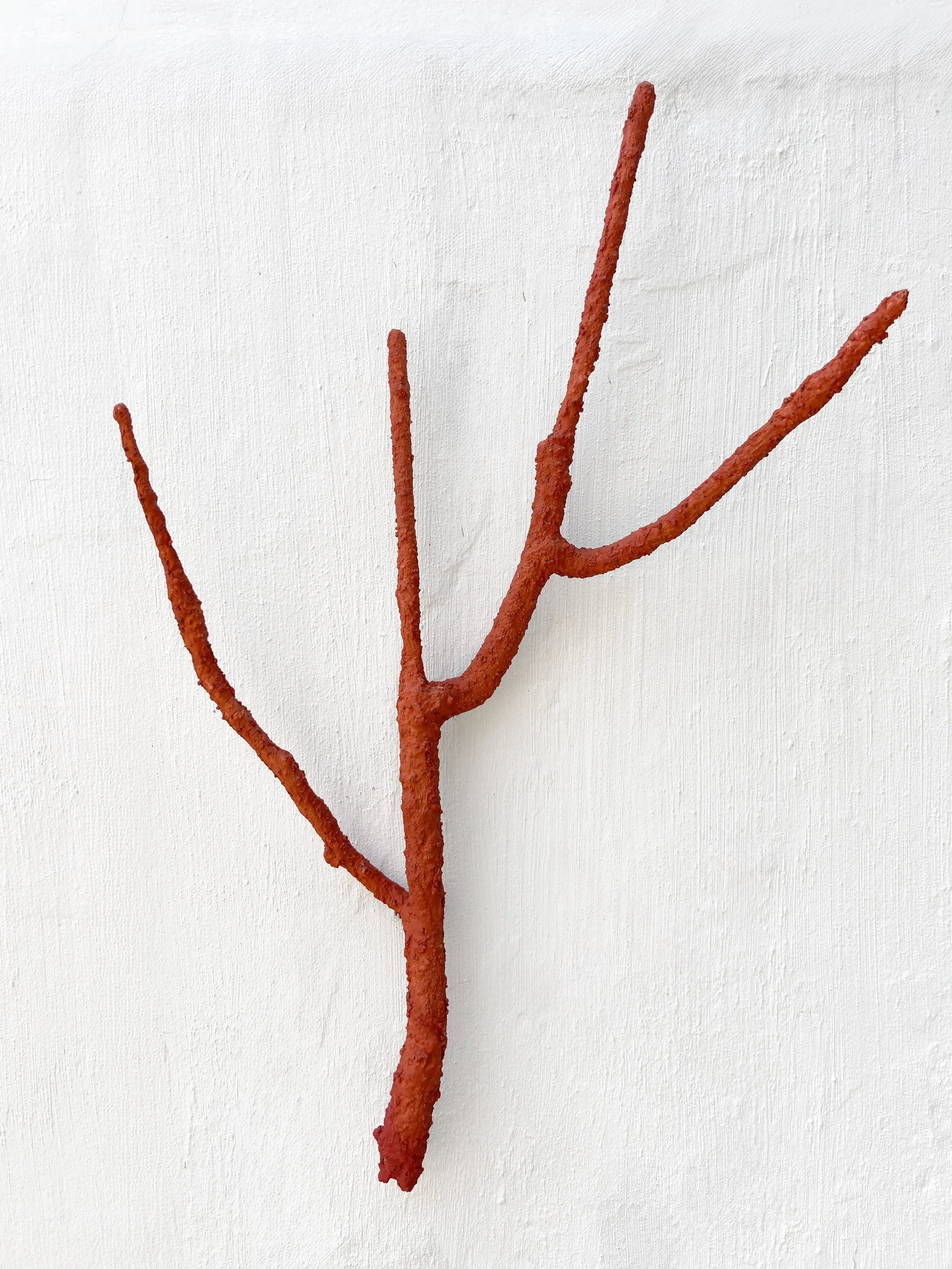 Fire Fork of Jonkering - 100 x 60 x 20 cm - assemblage with pigment, sand,
industrial gypsum