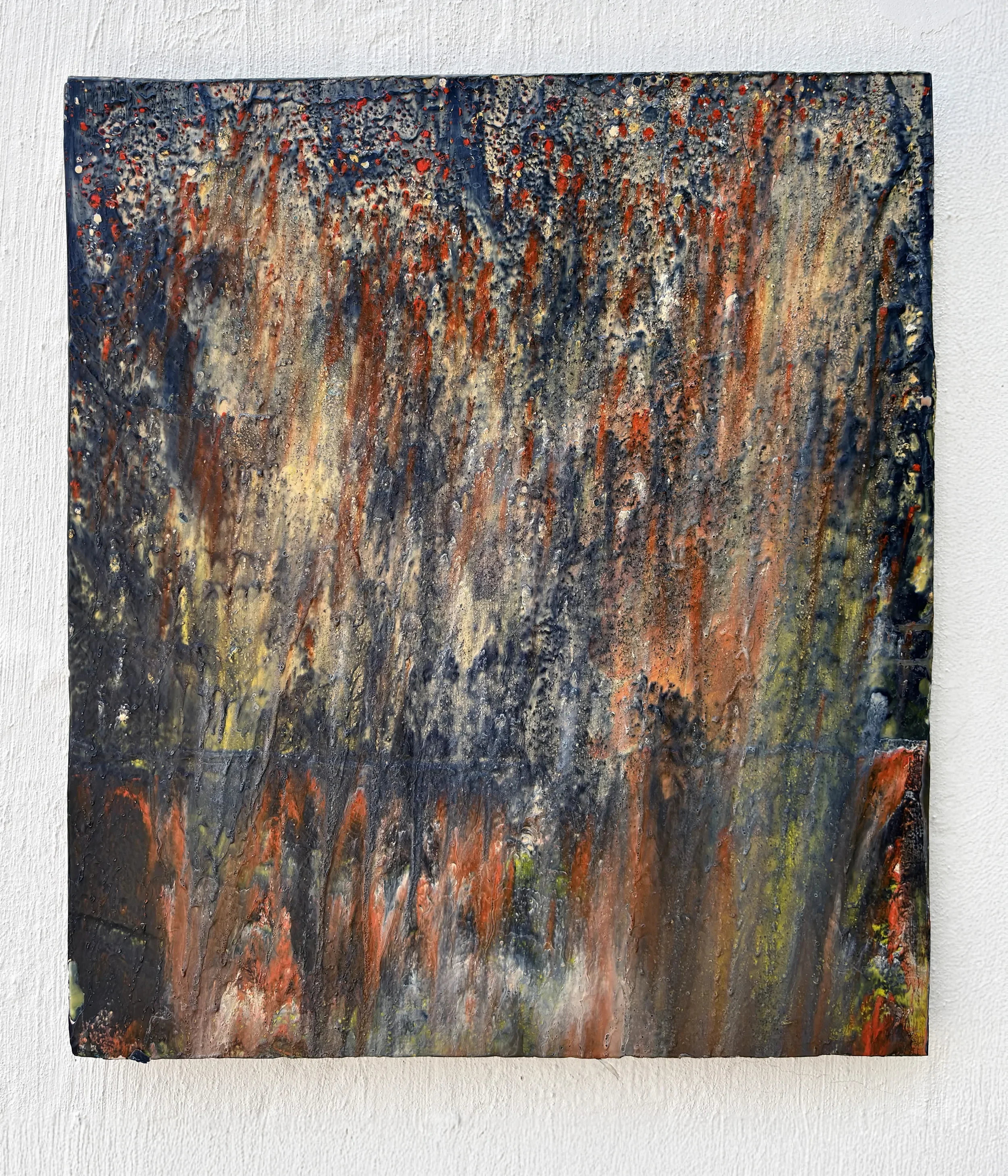 The Hiss - 70 x 62 cm - encaustic wax on panel
