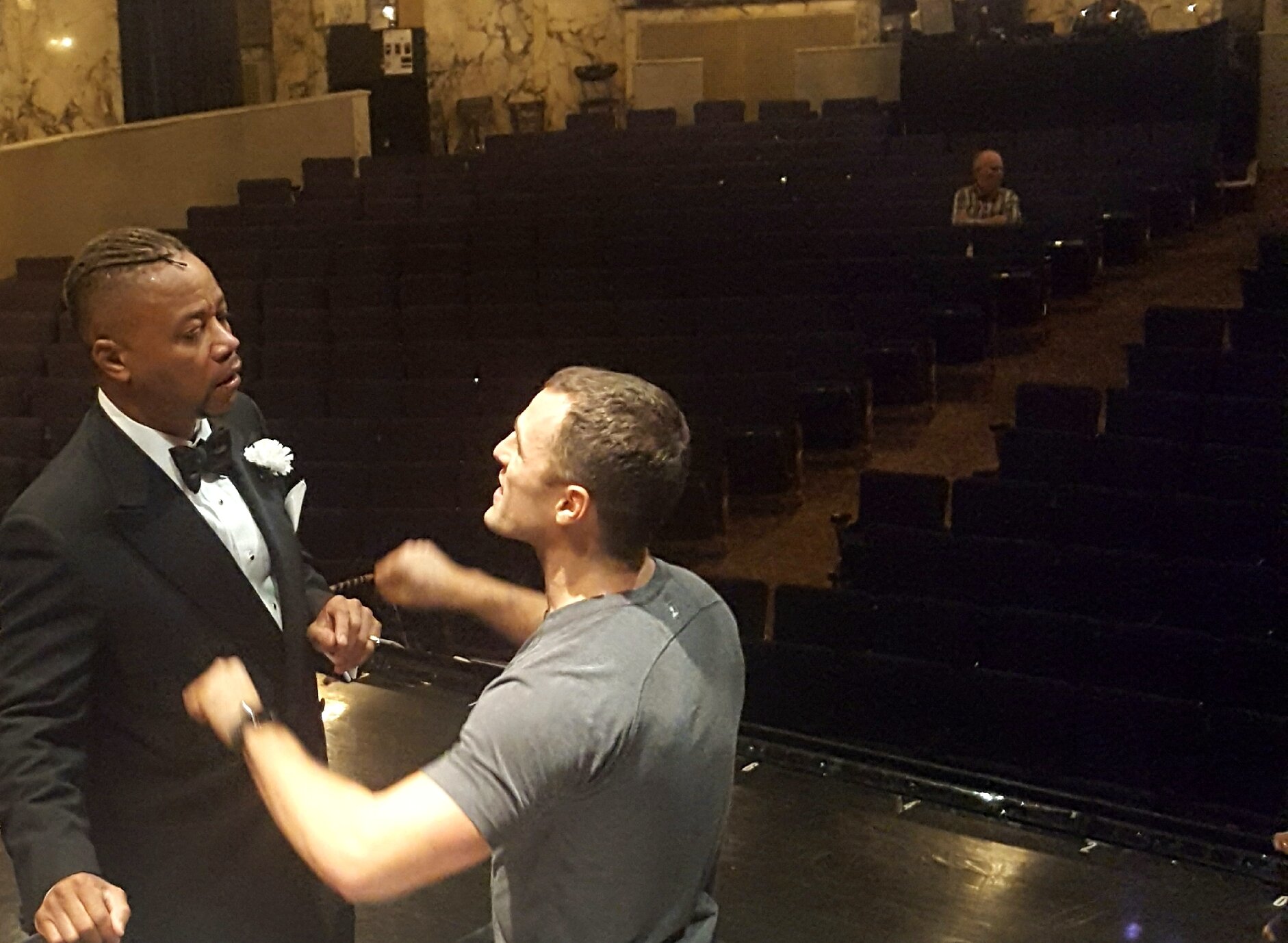  In rehearsal with Cuba Gooding Jr. for  Chicago  