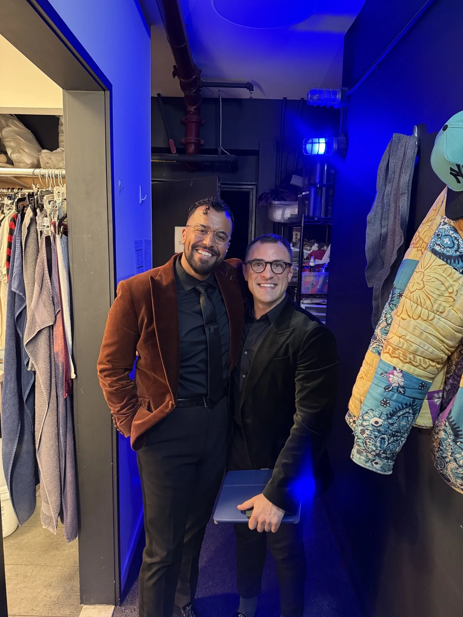 Backstage at Classic Stage Gala with Brandon Contreras