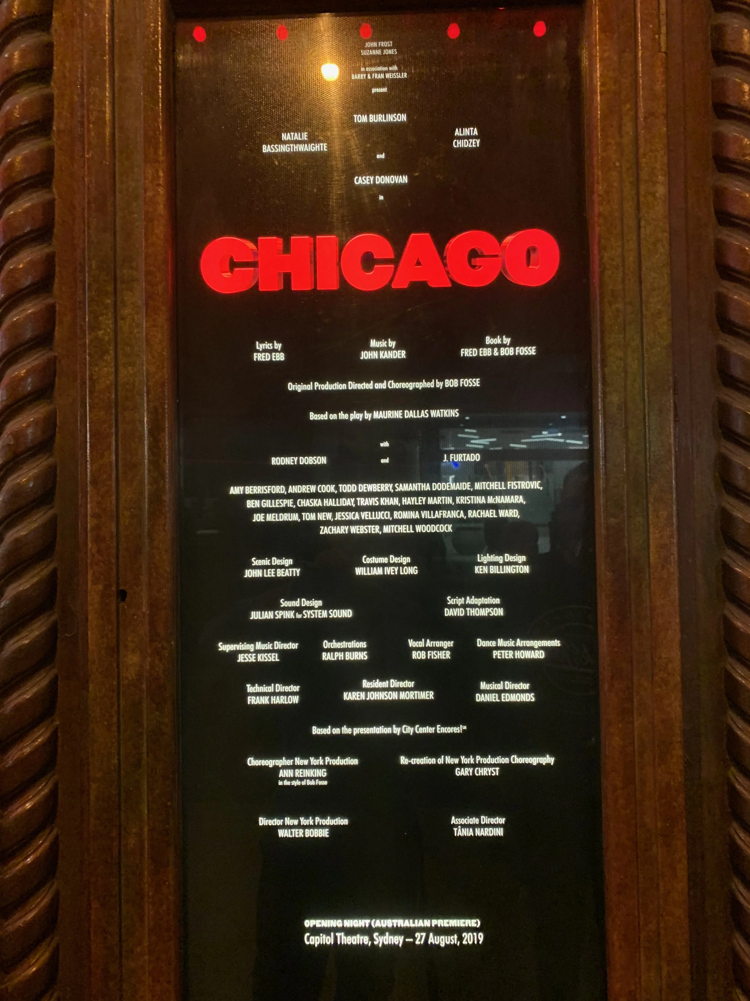 CHICAGO in Australia