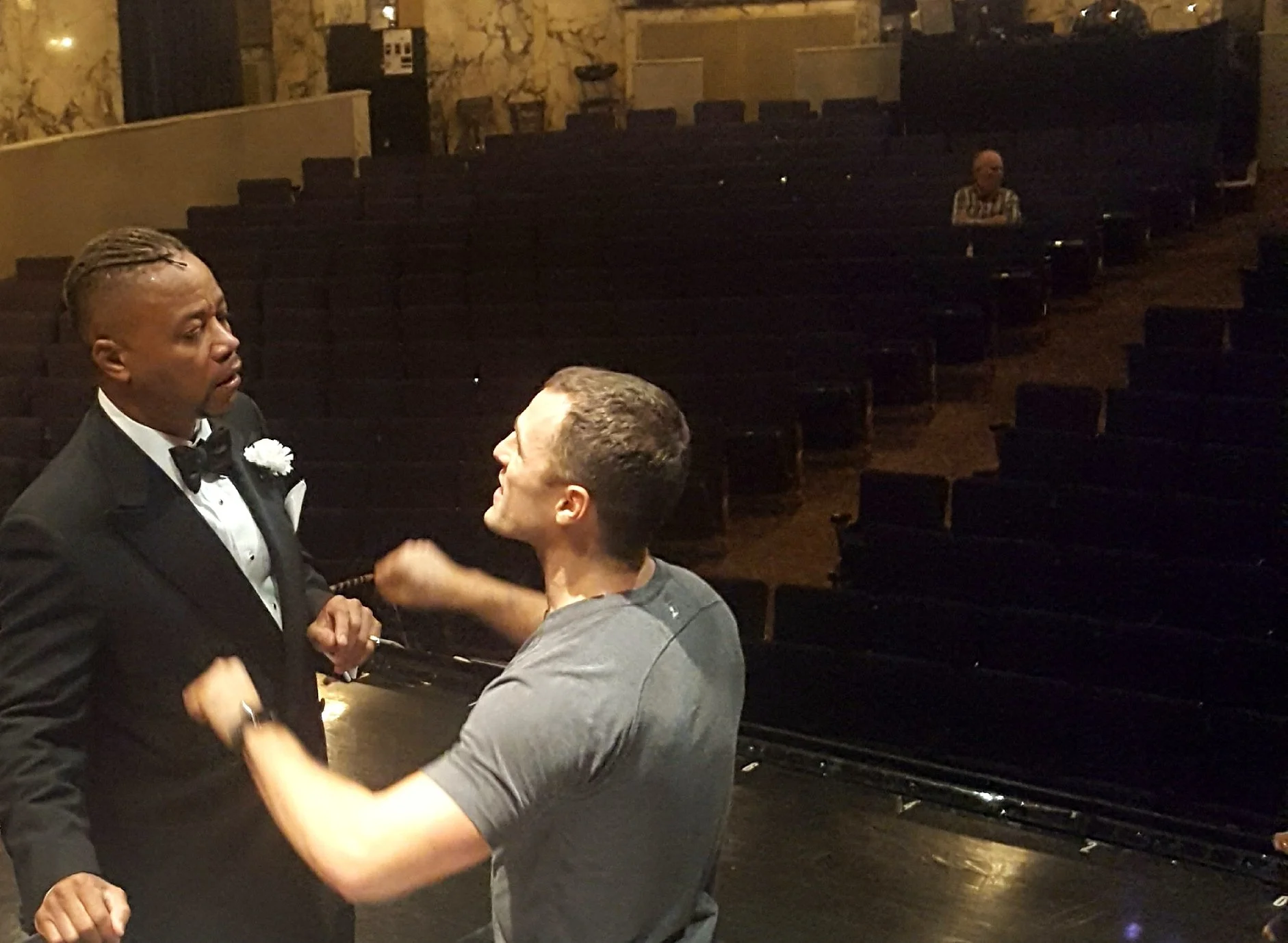 In rehearsal with Cuba Gooding Jr. for CHICAGO on Broadway