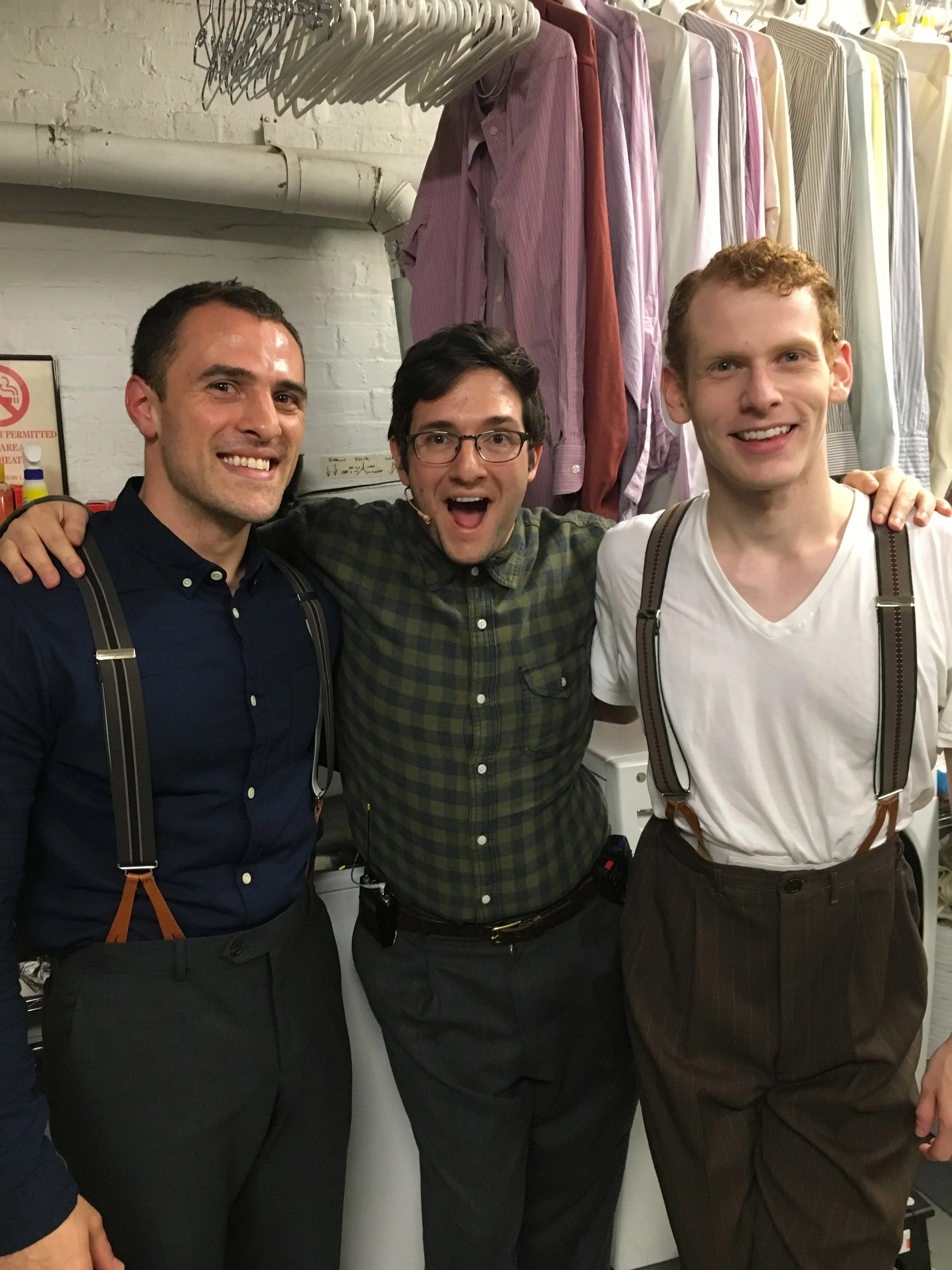 Backstage of BRIGHT STAR on Broadway