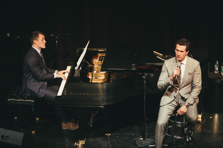 In concert with Aaron Lazar