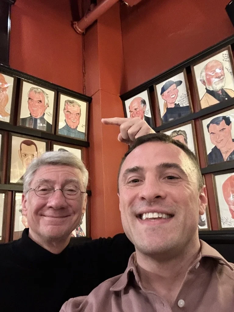 David Garrison and Jesse Kissel at Sardi's