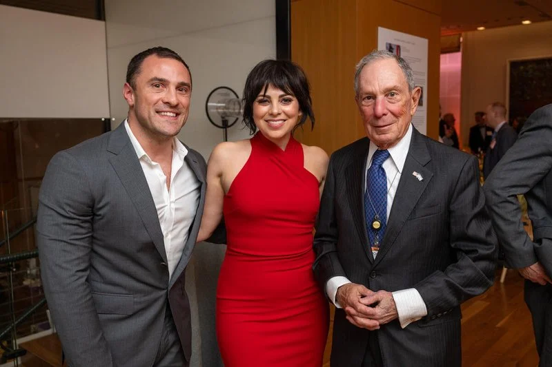 Jesse Kissel, Krysta Rodriguez, and Mayor Bloomberg