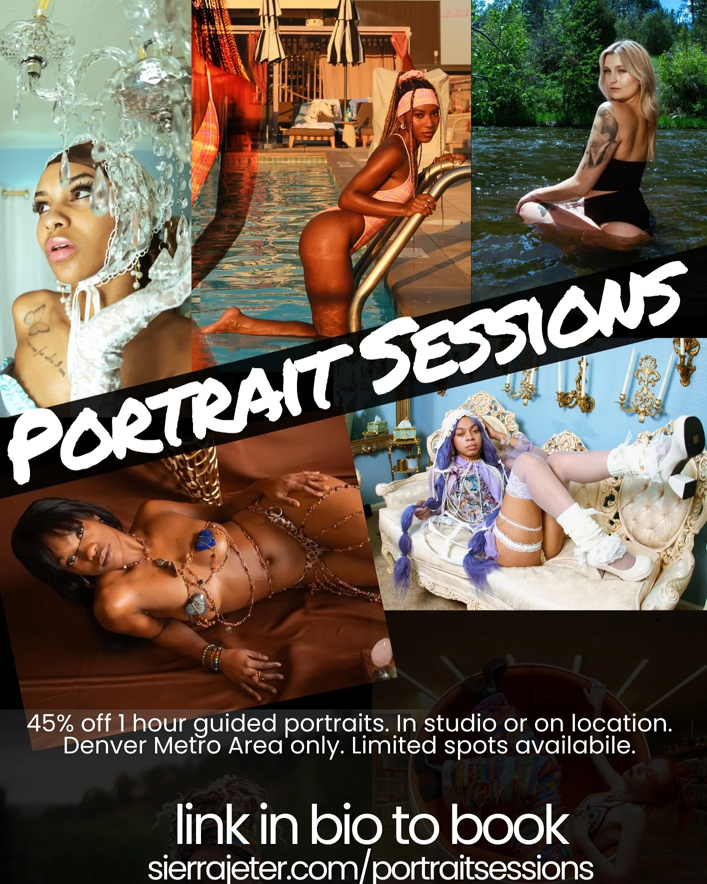 Portrait Sessions are 45% off 🫶🏽 Denver, Let&rsquo;s cook 🔥 Only a few spots available.

If you&rsquo;ve been wanting to work with me but $$ has been a barrier, now is your chance. 

Fill out the form at the link in my bio to book. 

With infinite