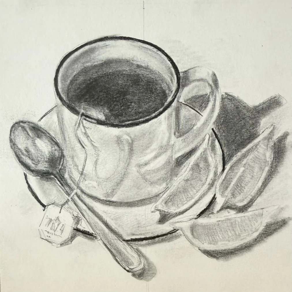 Every strong portfolio starts here: the ability to really see what's in front of you and put it on the page.
ARTriculate's Spring Foundations Studio is for students who want to build real drawing discipline &mdash; proportion, light, shadow, composit