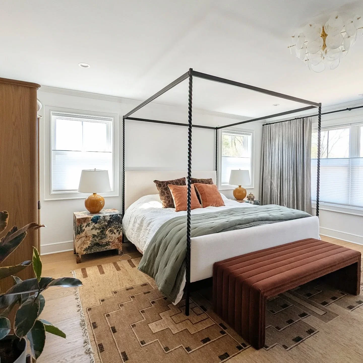 A bed worth moving a light for! Where there's a will there's a way - it pays to have a great electrician.

 #VillageTownhomeProject