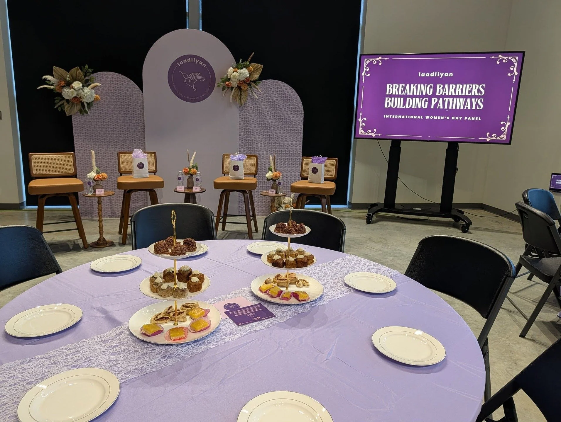 We are working with @laadliyan tonight for their Breaking Barriers &amp; Building Pathways event in recognition of International Women's month.

#internationalwomensmonth #afternoonteacateringsurrey #afternoonteasurrey #highteasurrey #highteavancouve