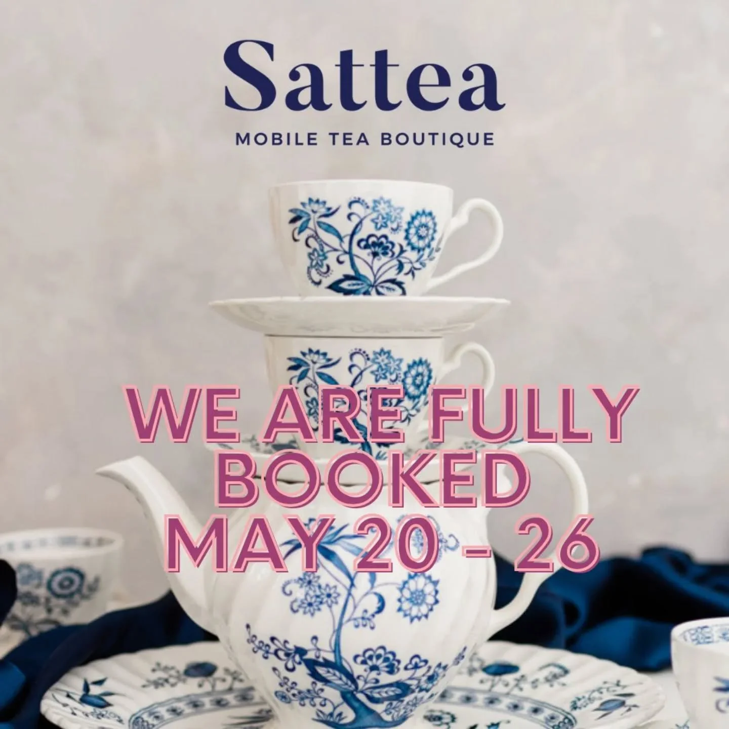 We are fully booked for catering orders from May 20-26. 

Please visit our website at www.sattea.ca/catering to request a quote for your next afternoon tea party. 

#satteamobileteaboutique #highteacateringvancouver #afternoonteacateringvancouver
#af