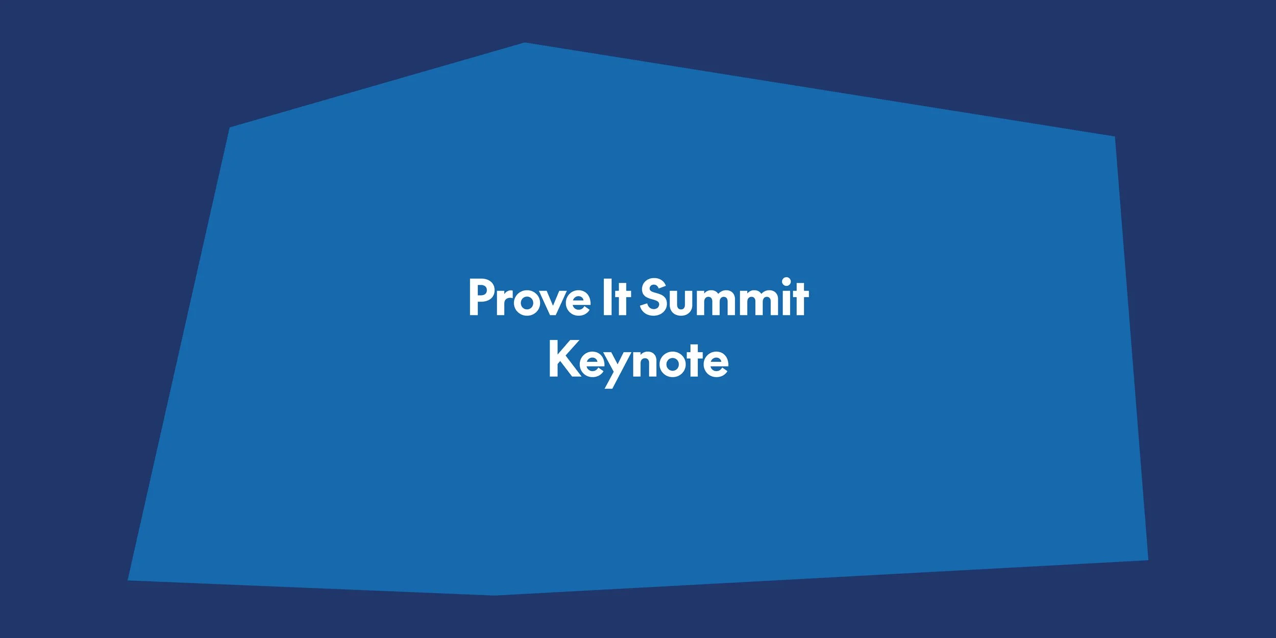 Prove It Summit Keynote: Maurice Cox and Courtney Spearman