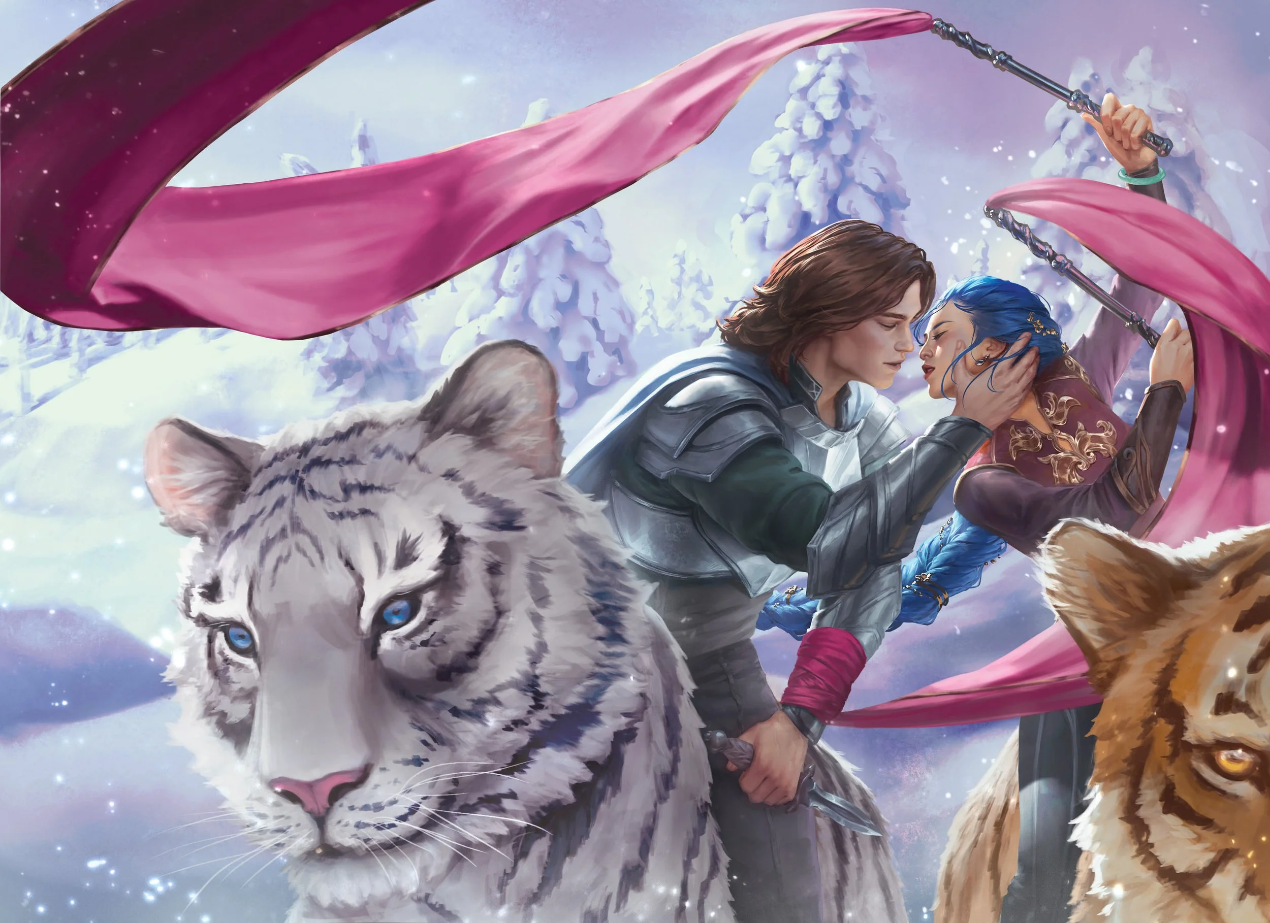 Blake and Rubi on tygers by Paulina Bochniak