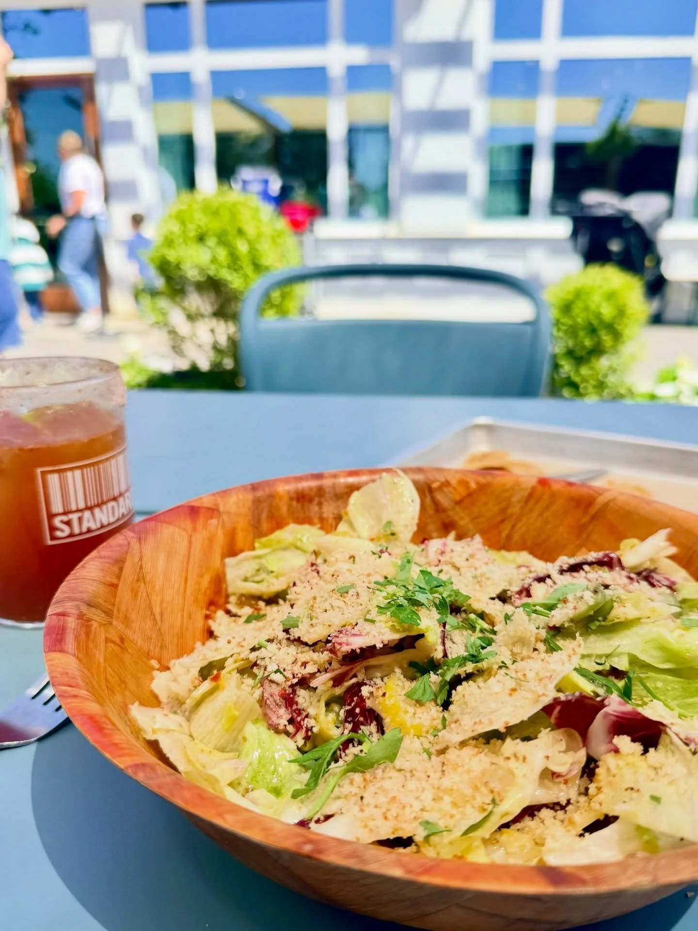 DINE // salad season is here! The best salads (IMO) are @standard_beerfood + nice new seating outside just in time for warm weather! ☀️ 🥗